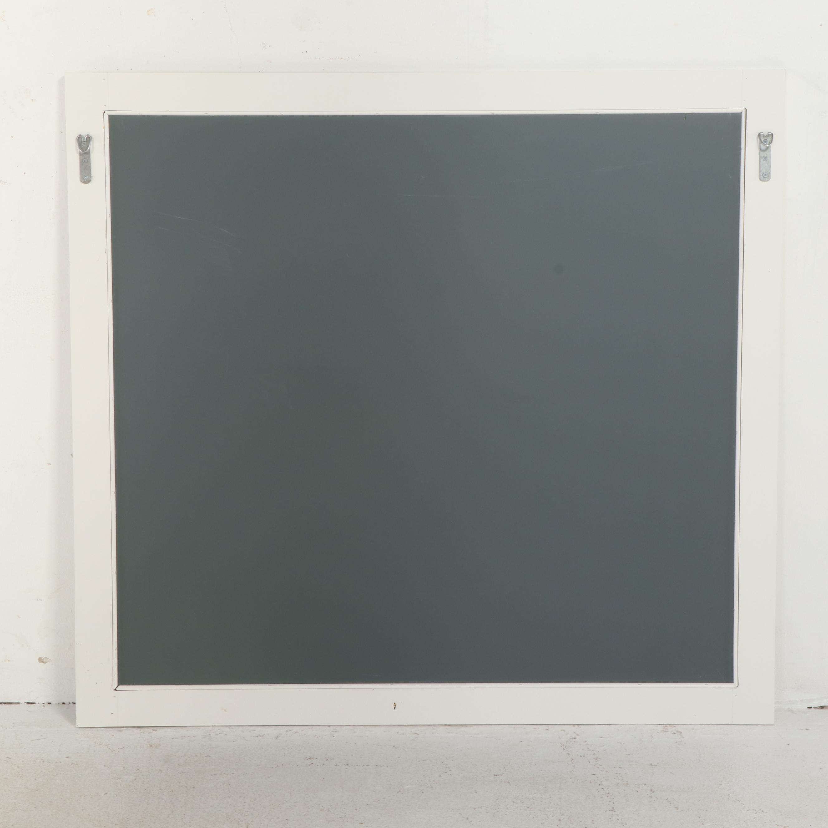 White Wooden Framed Wall Mirror