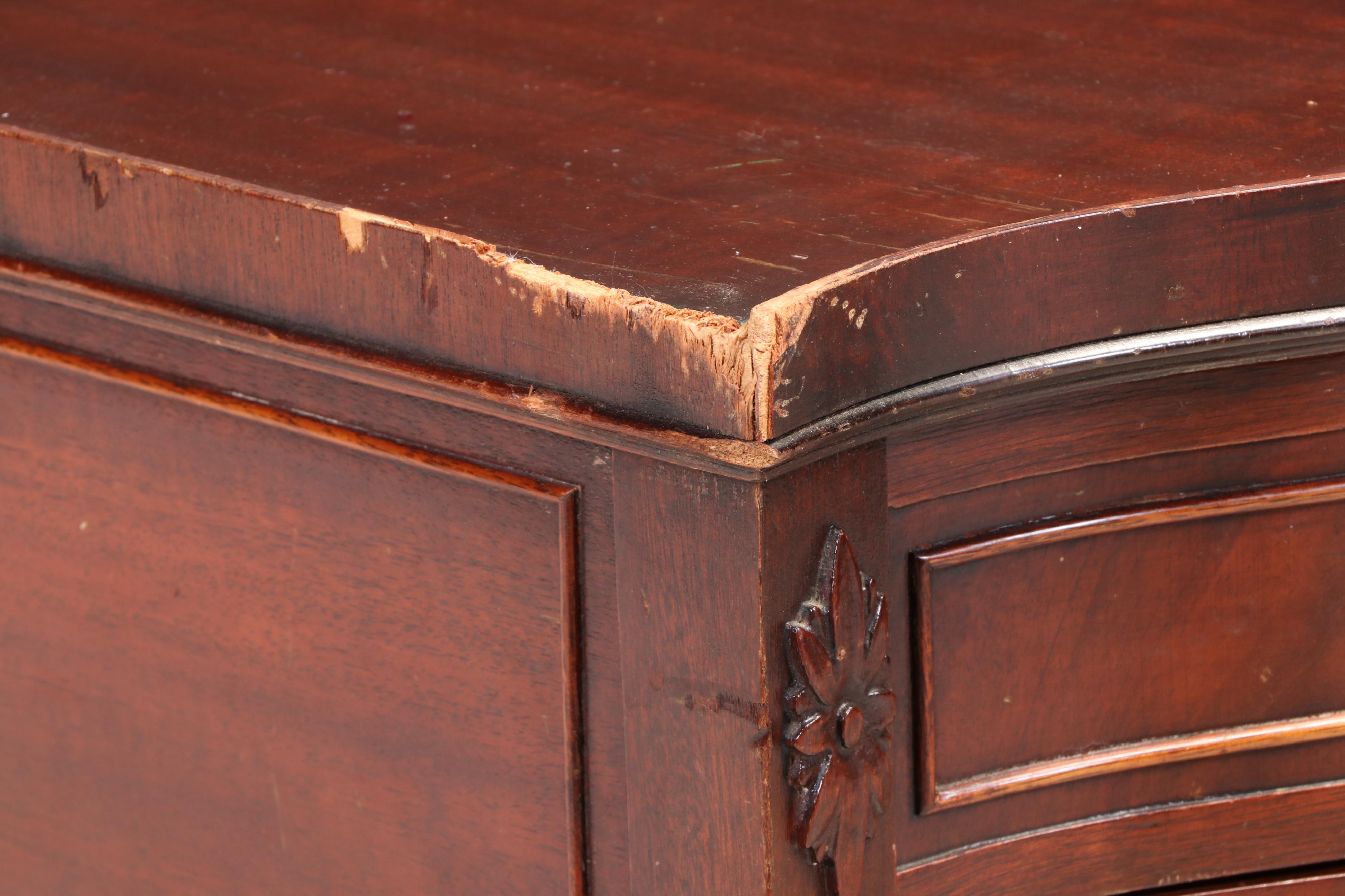 Pair of Imperial Furniture Federal Style Mahogany Two-Drawer Side Tables