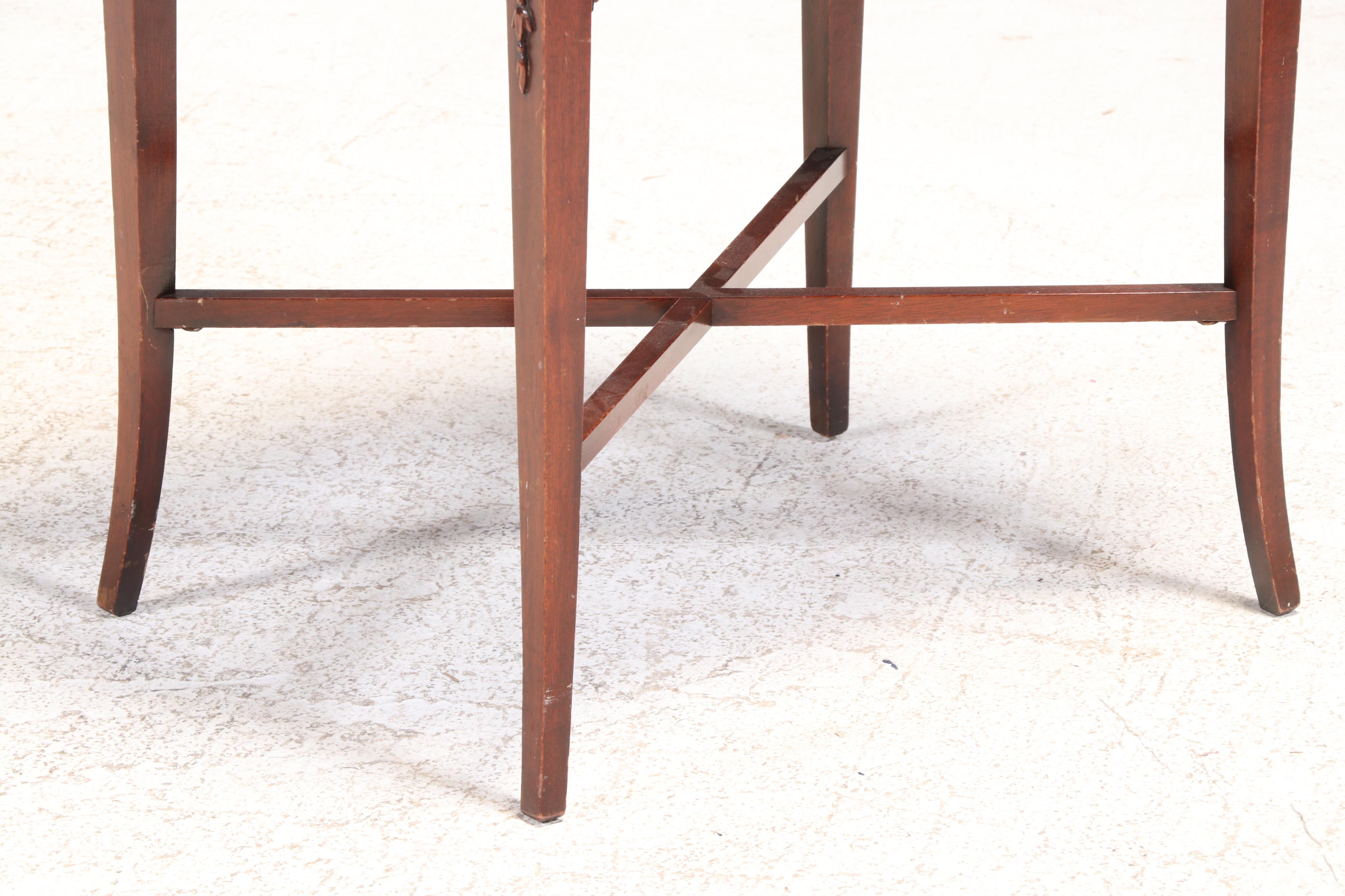 Pair of Imperial Furniture Federal Style Mahogany Two-Drawer Side Tables