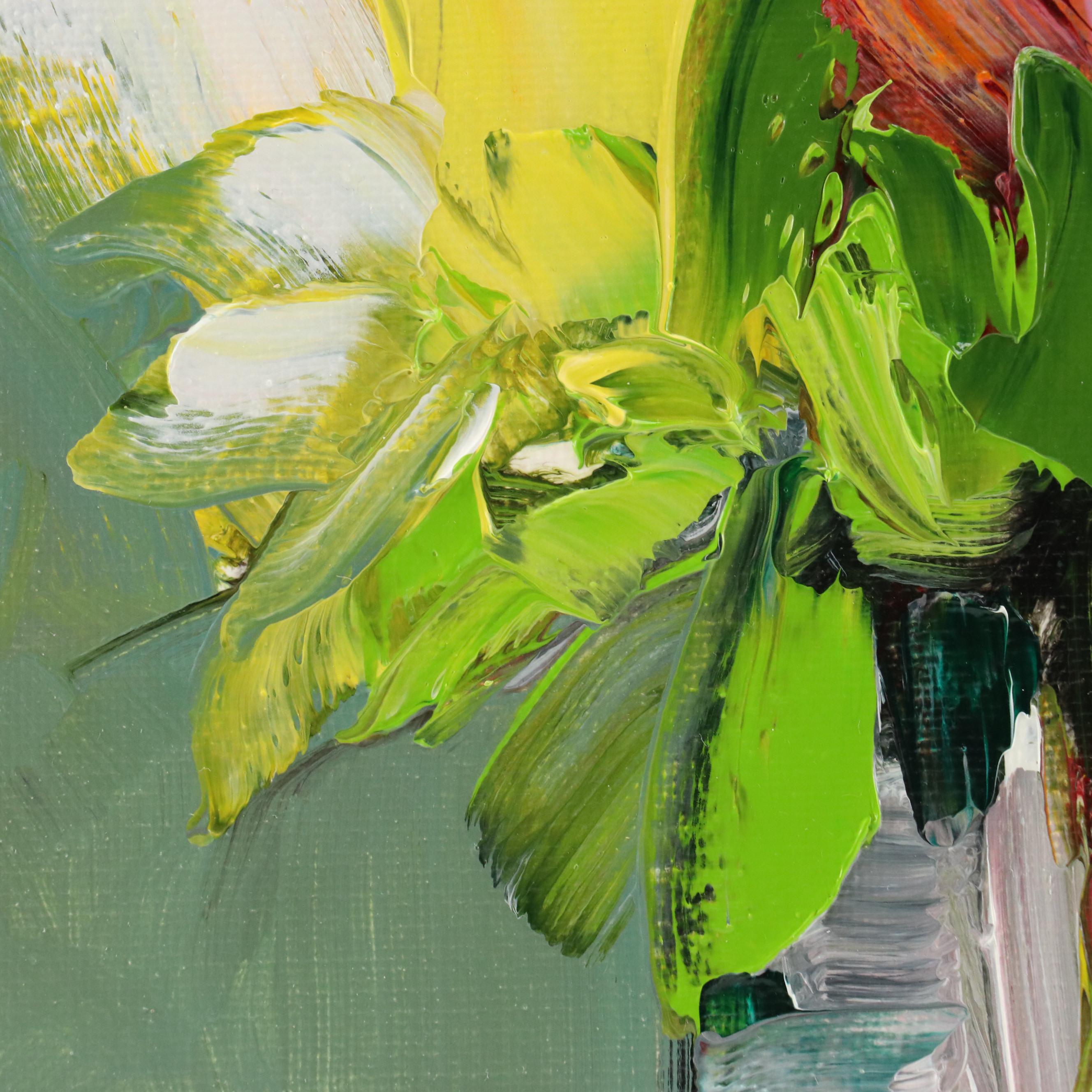 José M. Lima Floral Still Life Oil Painting, 2023