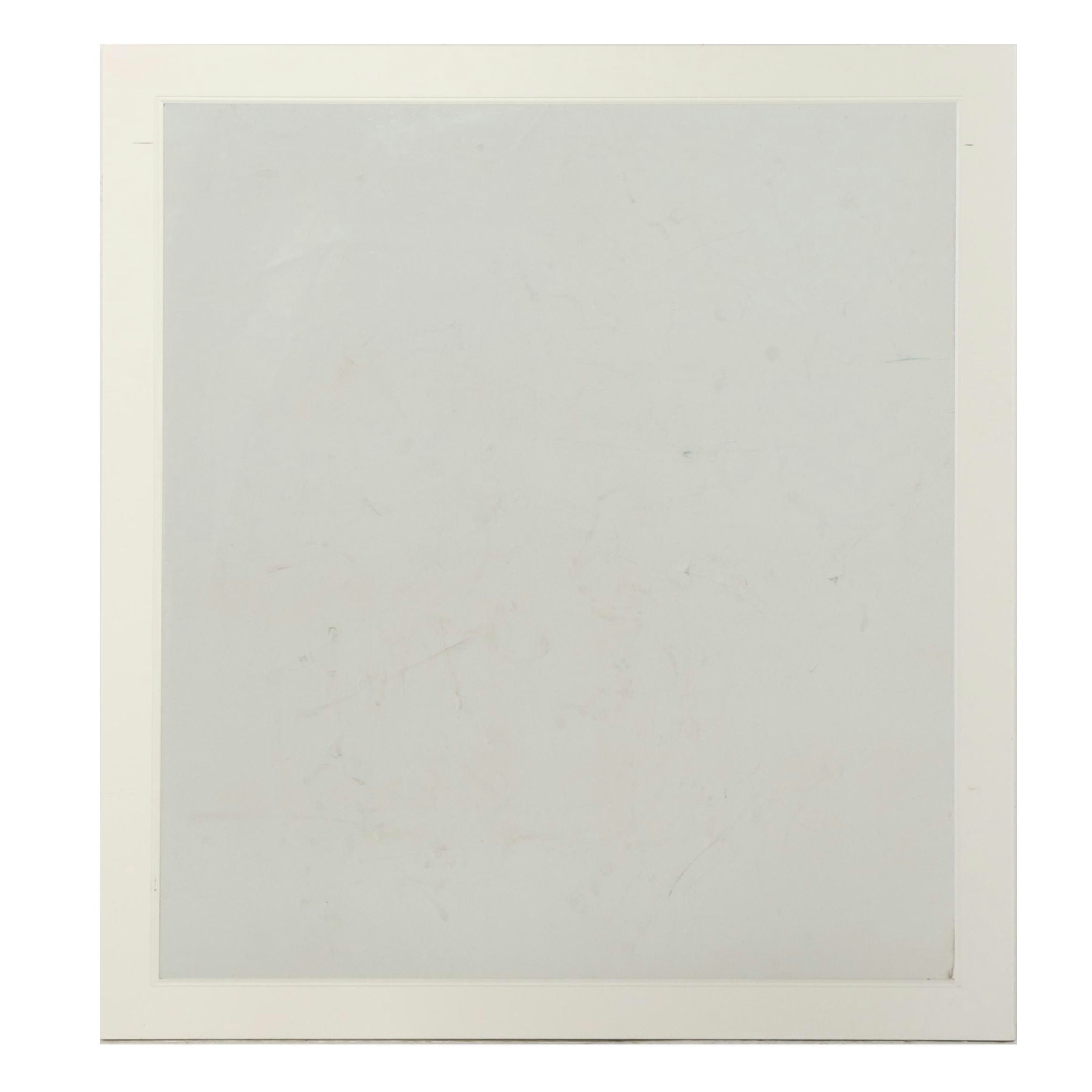 White Wooden Framed Wall Mirror