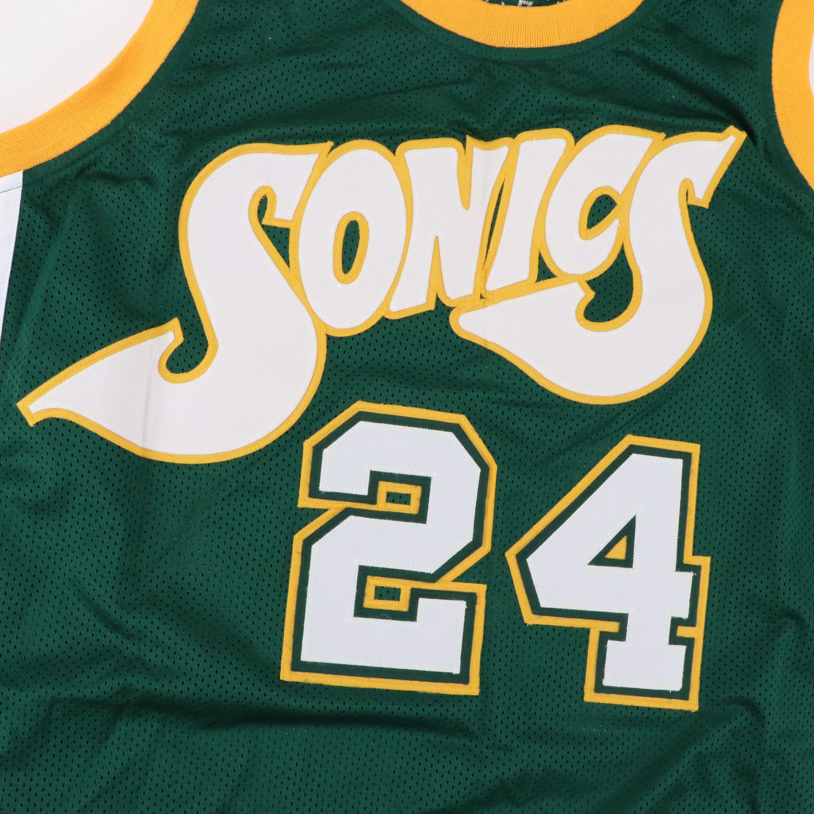 Spencer Haywood Signed Seattle SuperSonics Basketball Jersey