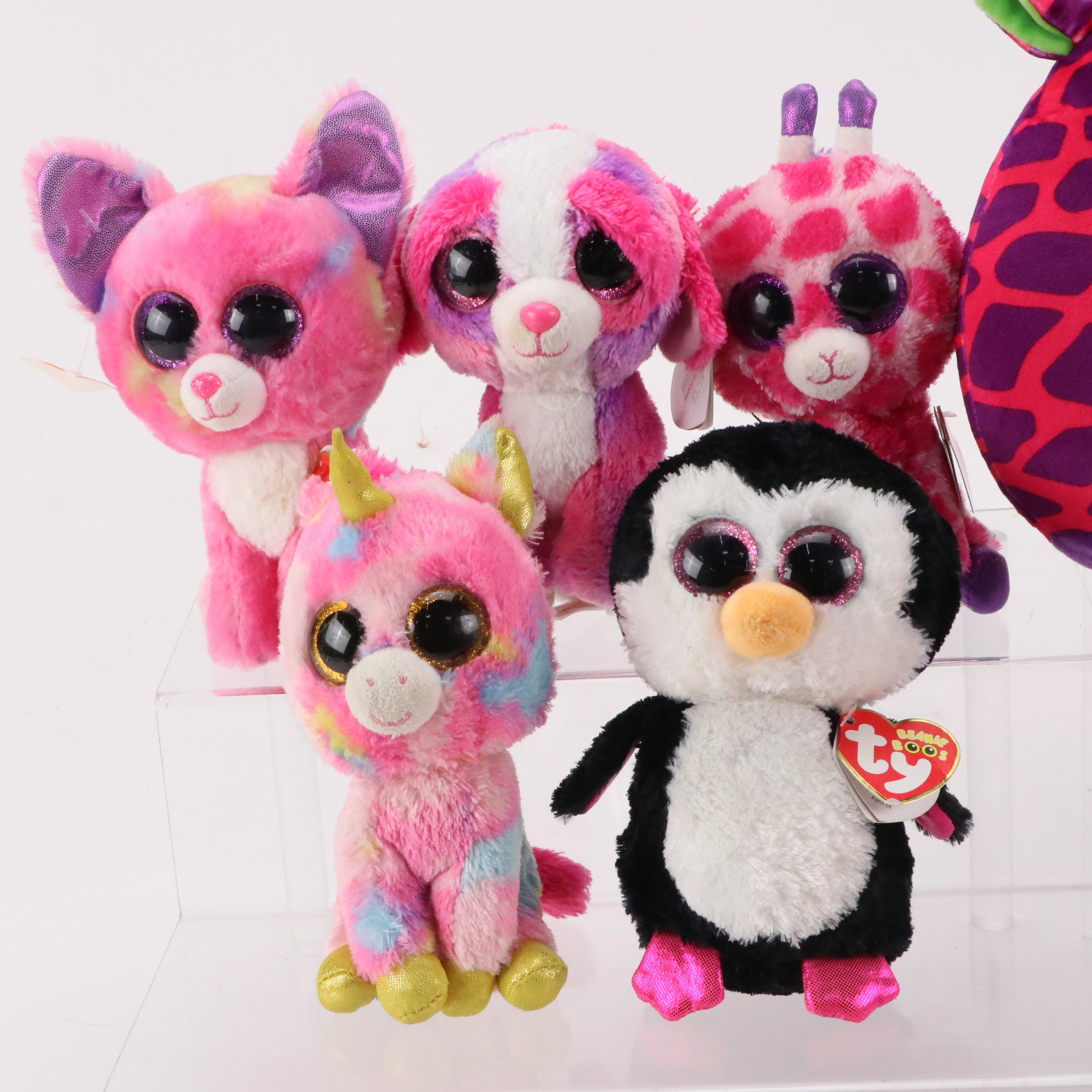Ty Beanie Boos "Paddles," "Cancun," "Sherbet" with Slippers and More