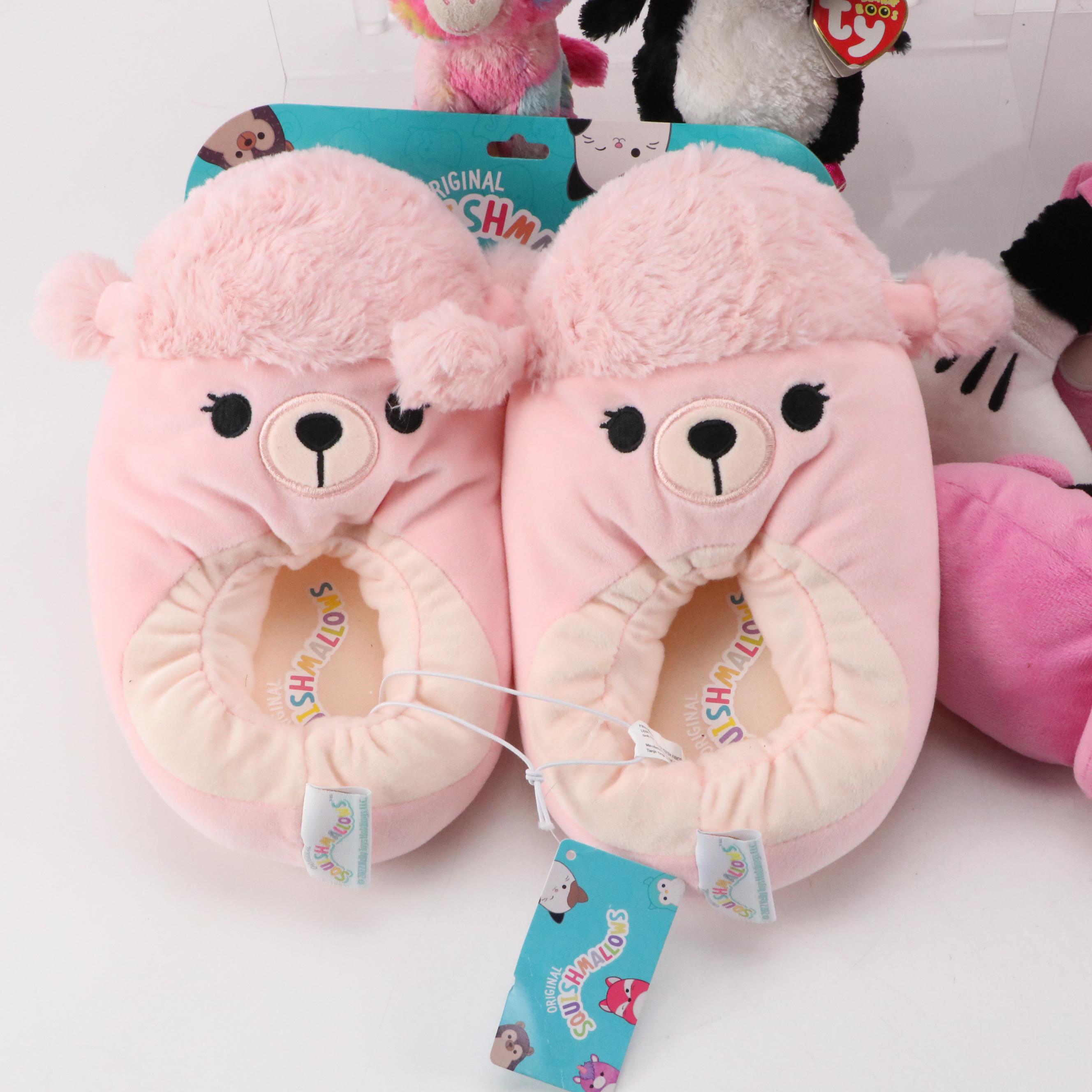 Ty Beanie Boos "Paddles," "Cancun," "Sherbet" with Slippers and More