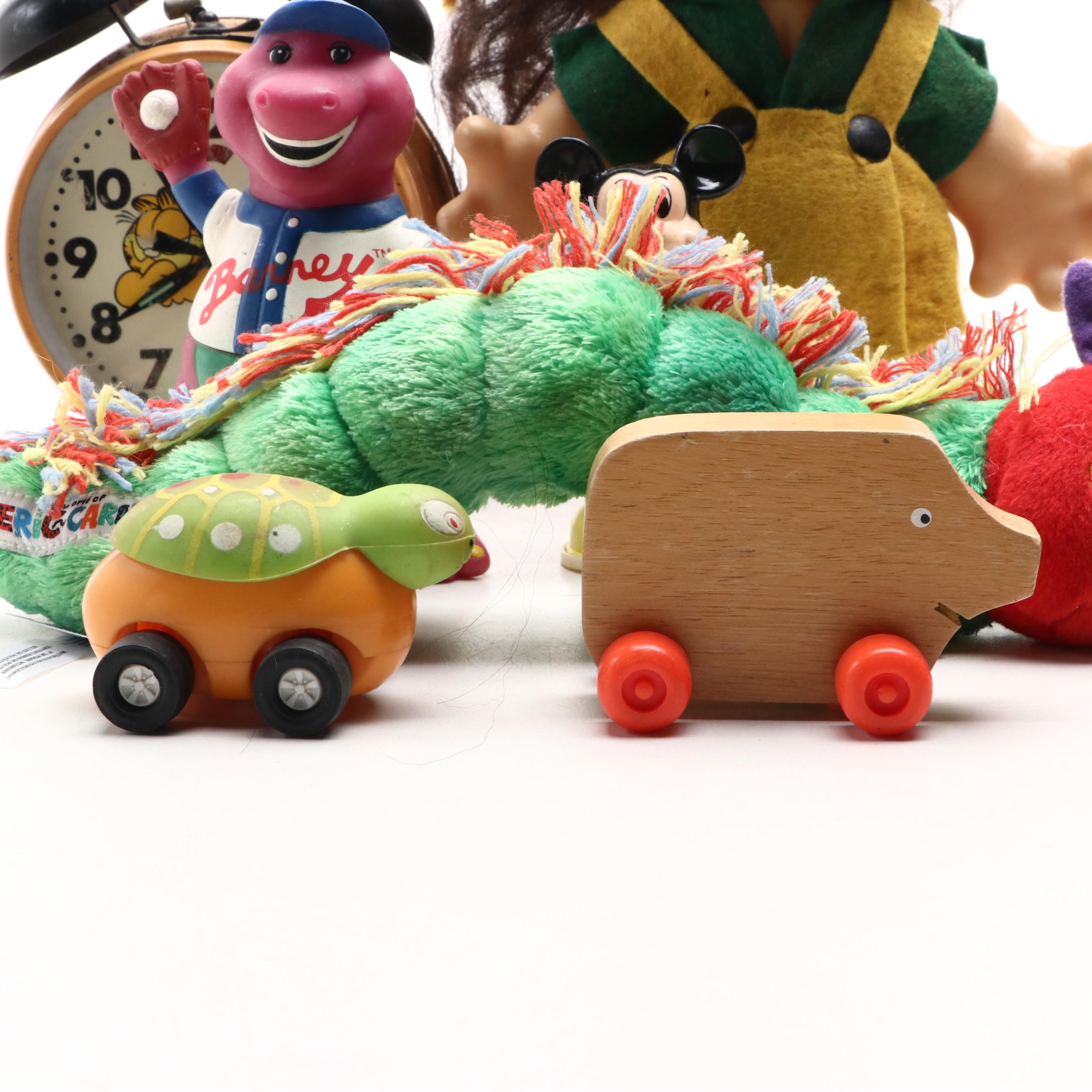 Eric Carle "The Very Hungry Caterpillar" Stuffed Toy with Alarm Clock and More