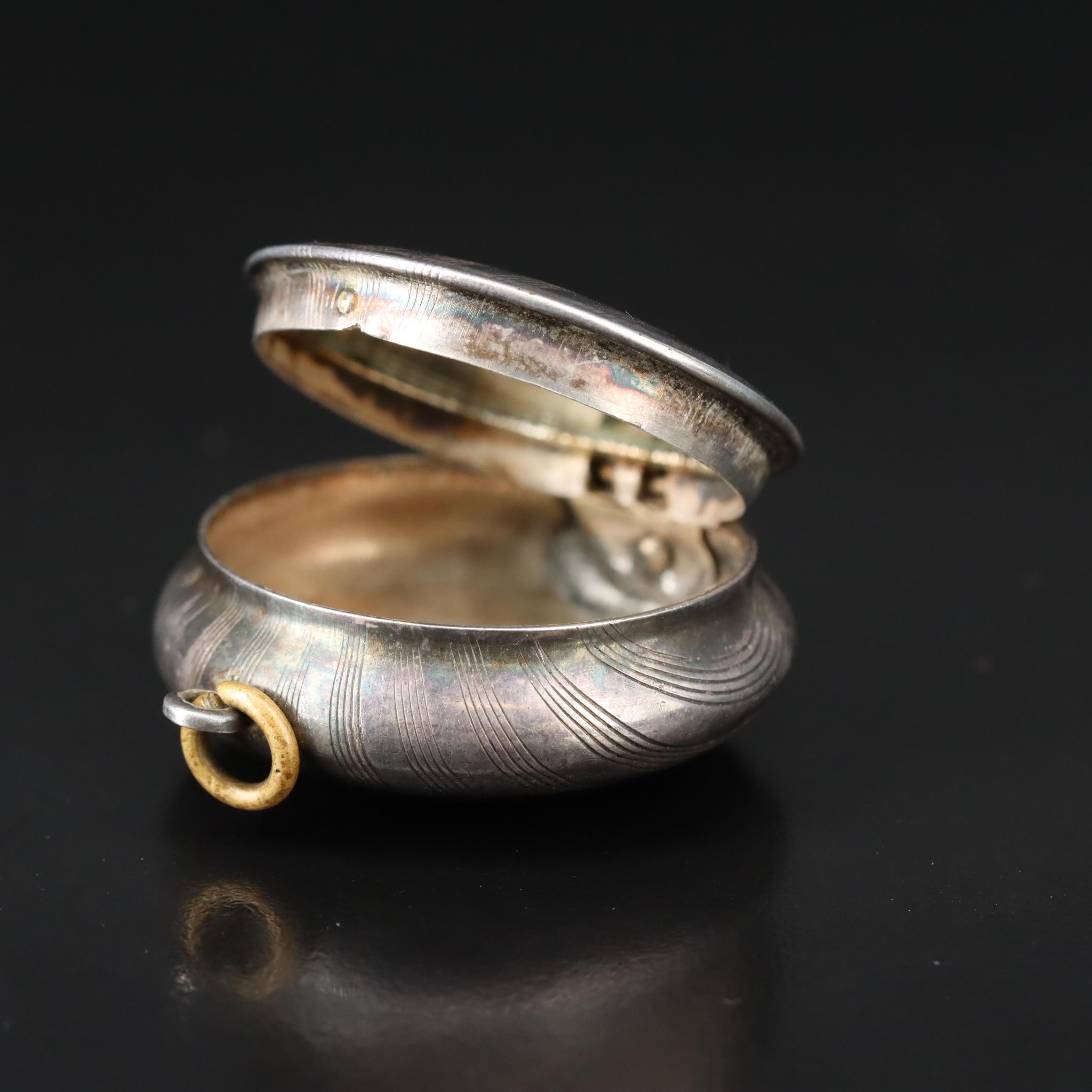 Vintage Pill Box Pendant