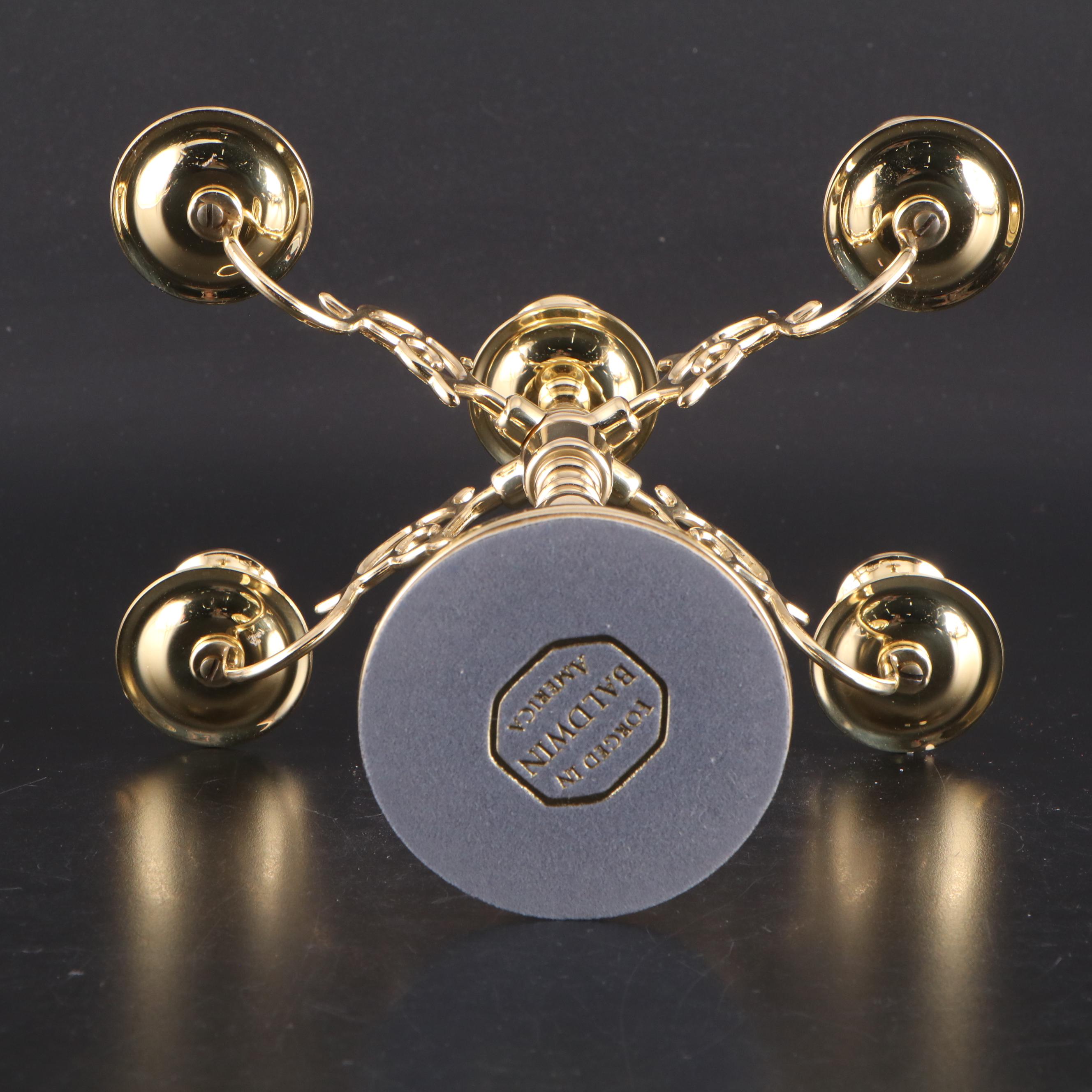 Baldwin and Other Lacquered Brass Candlesticks and Baldwin Candelabra