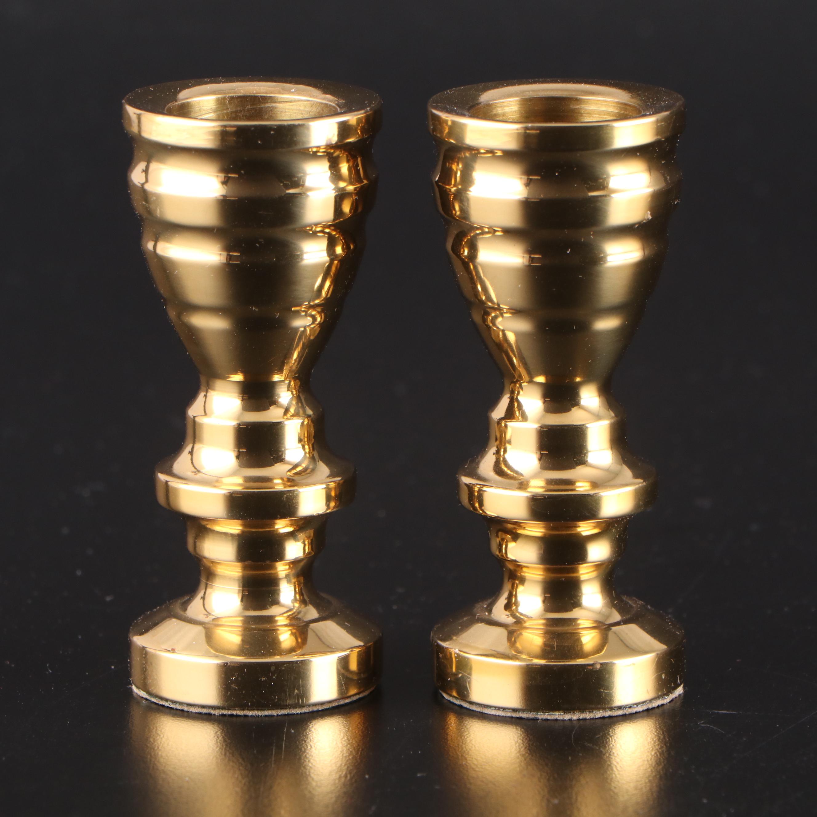 Baldwin and Other Lacquered Brass Candlesticks and Baldwin Candelabra
