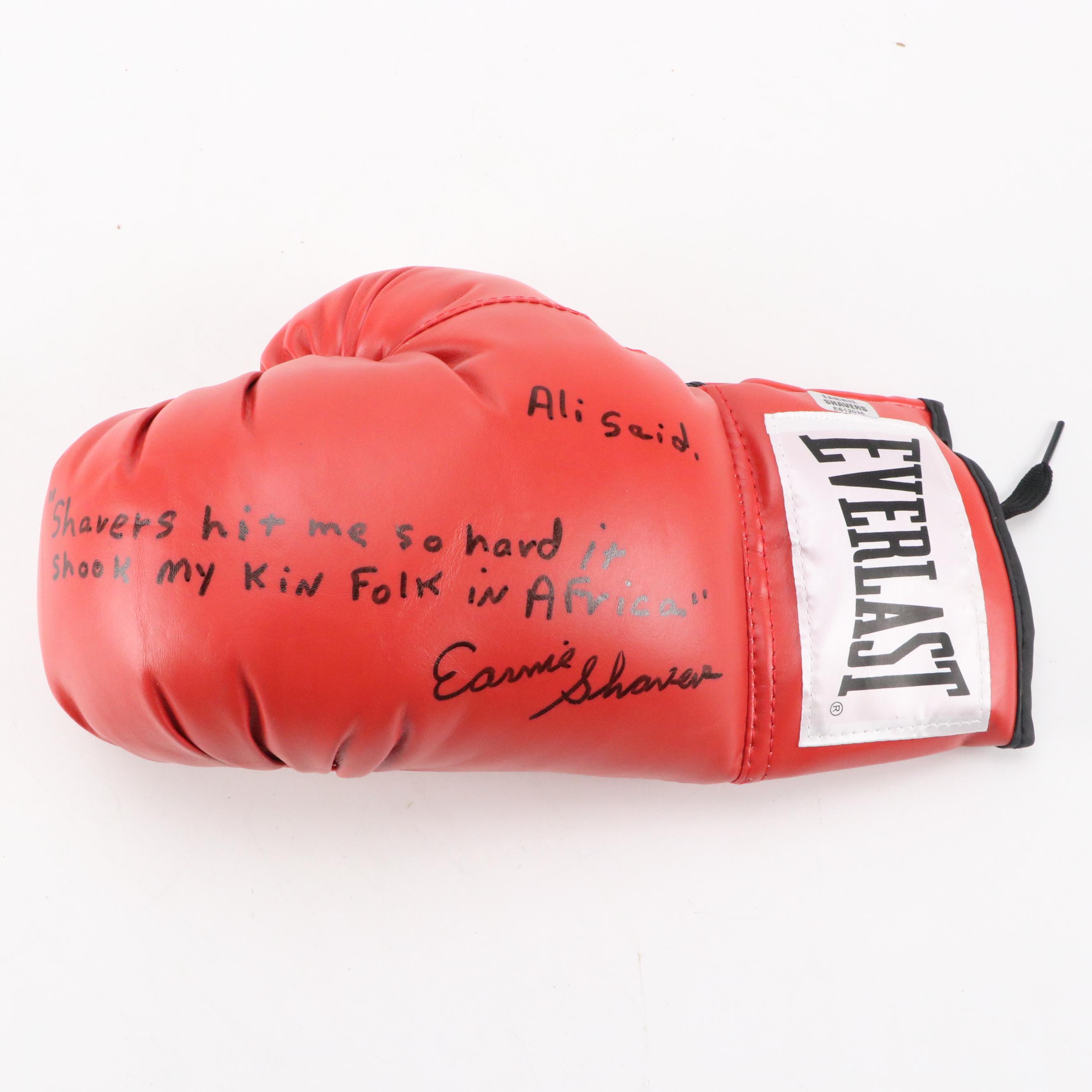 Roberto Duran, Boom Boom Mancini, and Earnie Shavers Signed Boxing Gloves