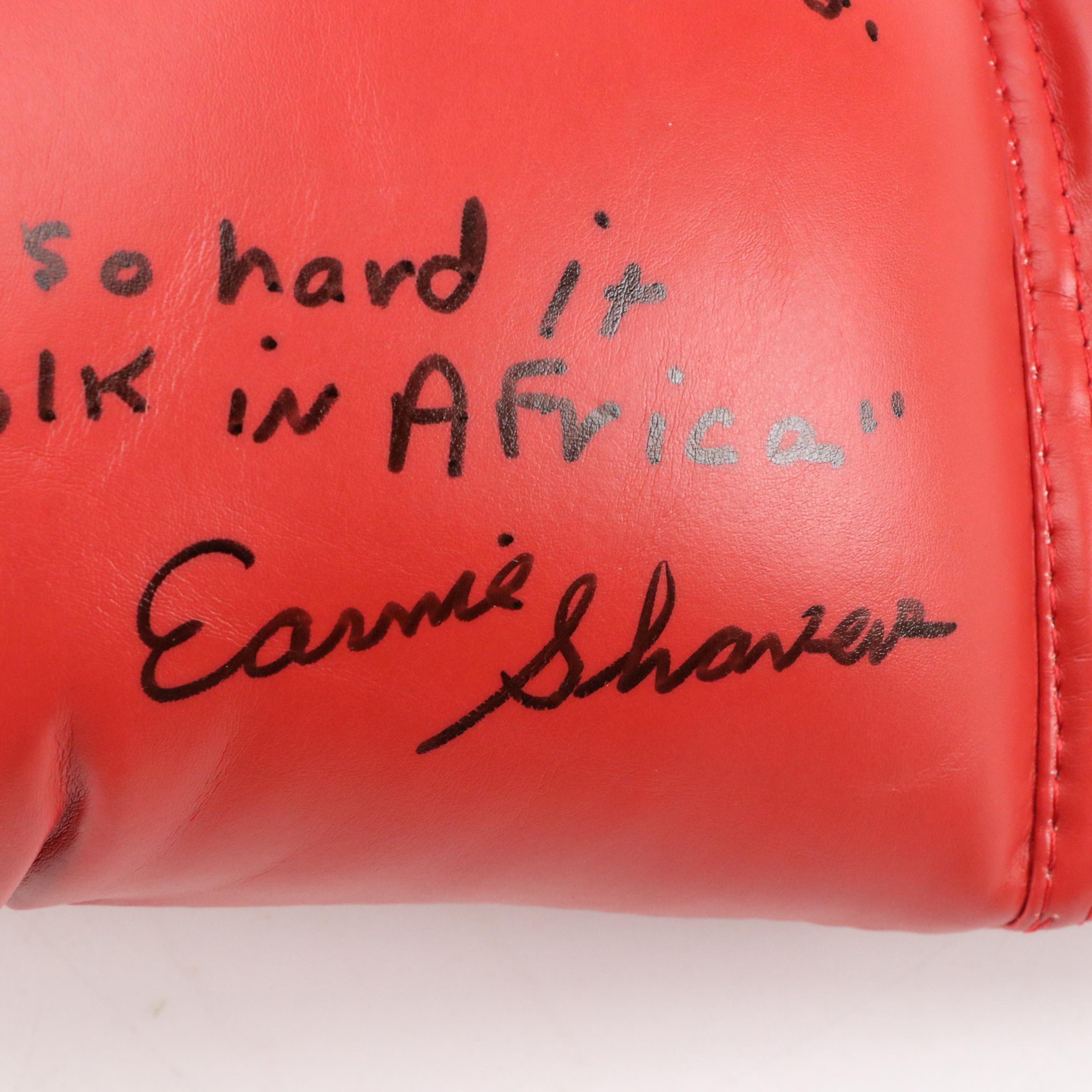 Roberto Duran, Boom Boom Mancini, and Earnie Shavers Signed Boxing Gloves