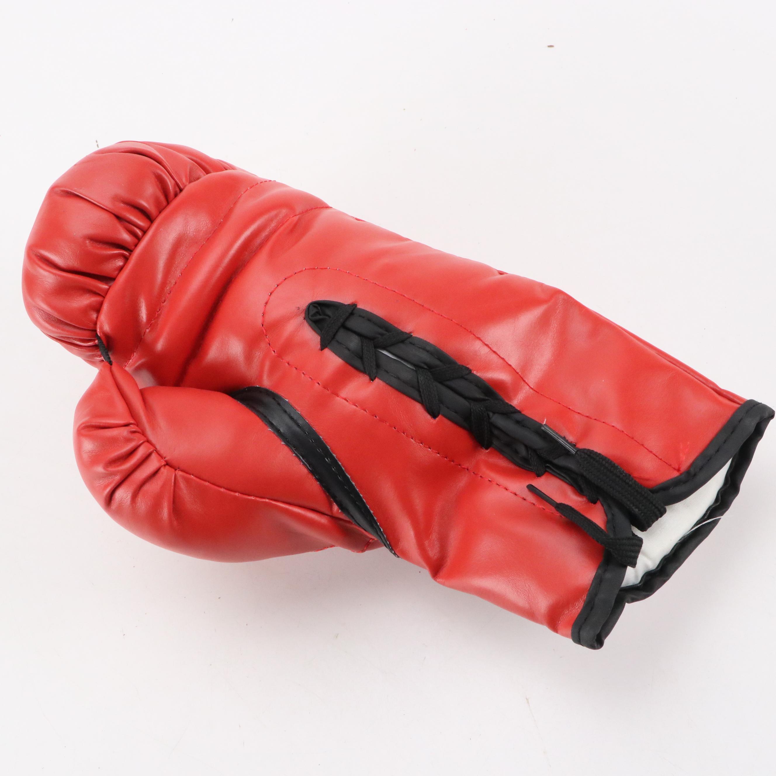 Roberto Duran, Boom Boom Mancini, and Earnie Shavers Signed Boxing Gloves