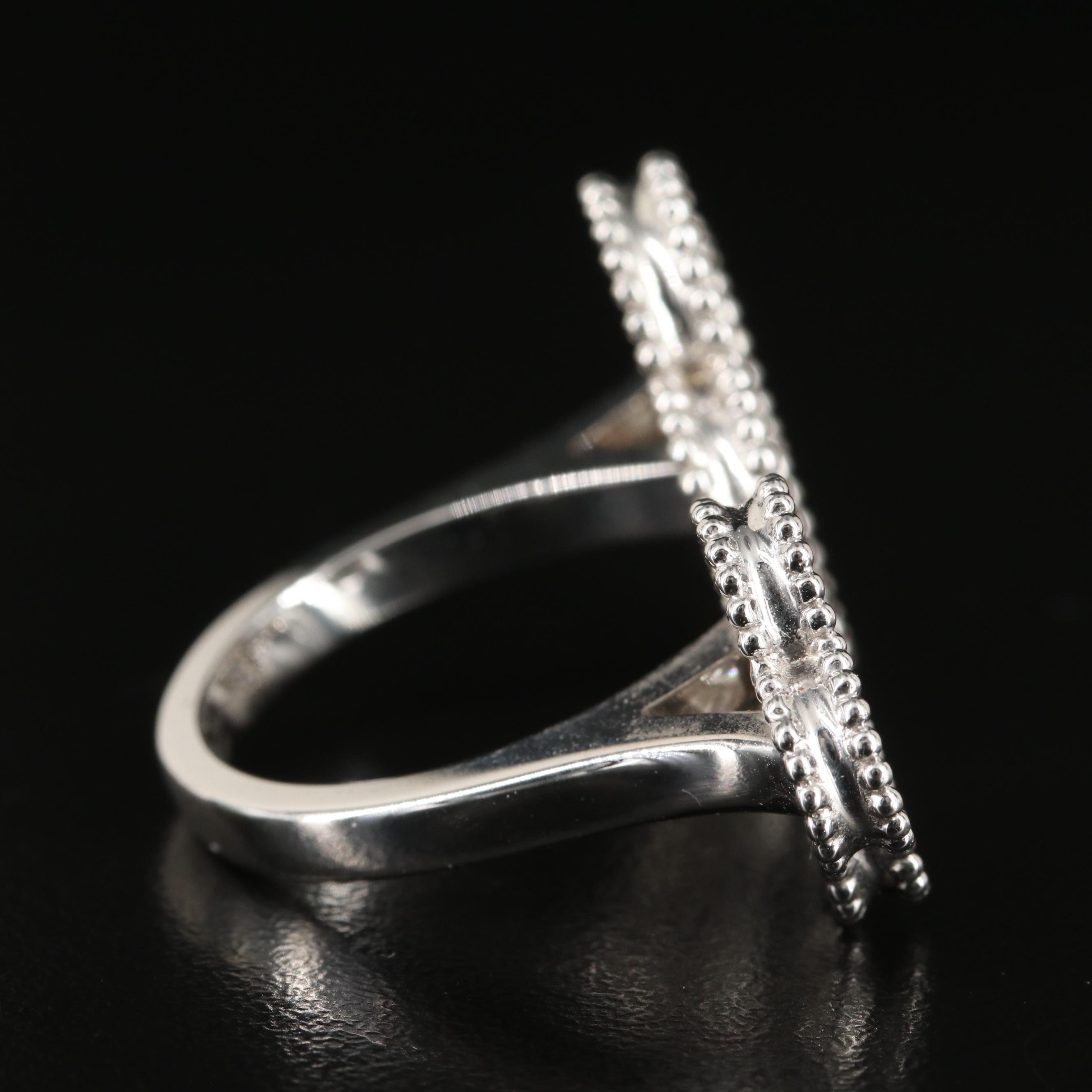 Van Cleef & Arpels "Magic Alhambra" 18K 1.59 CTW Diamond Between the Finger Ring