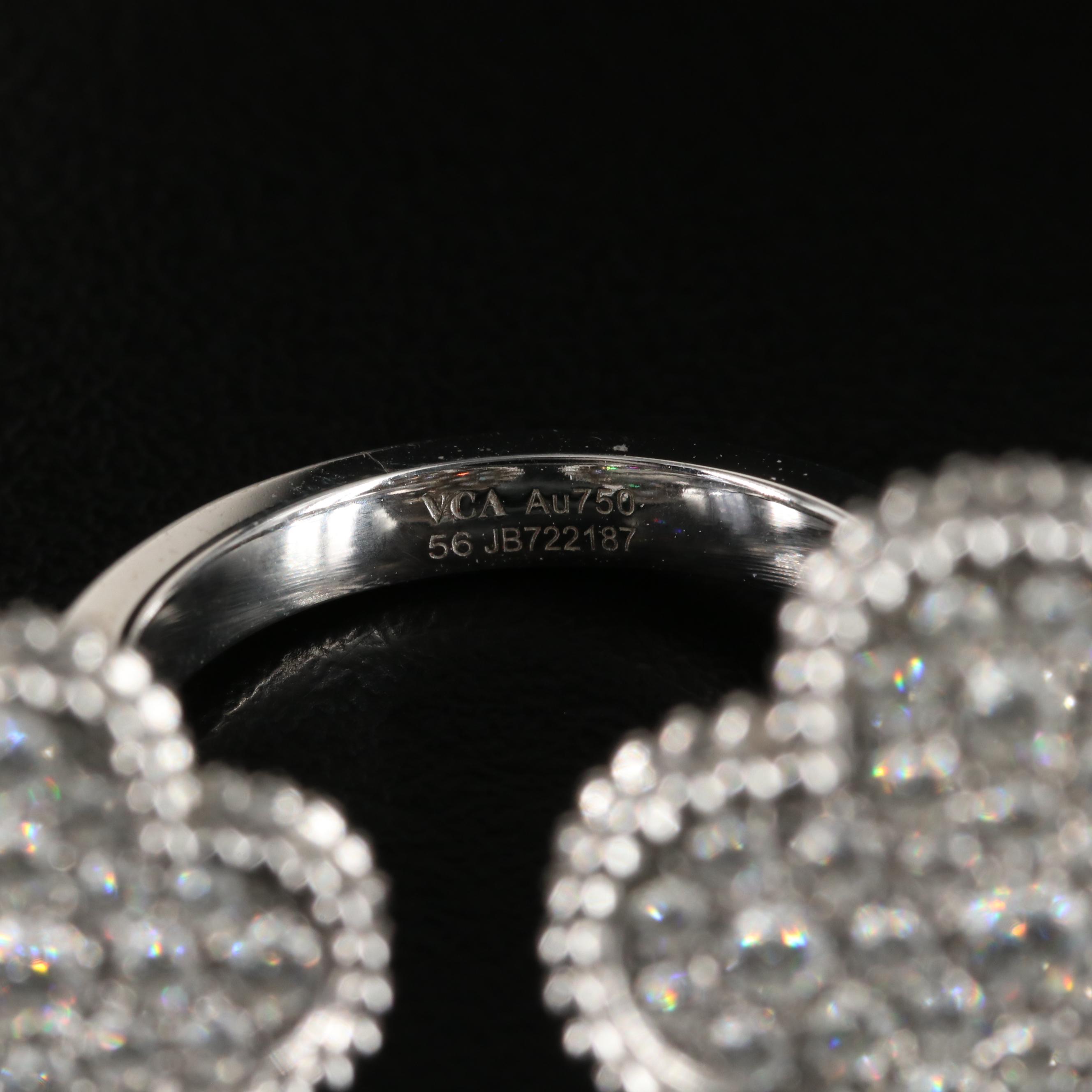 Van Cleef & Arpels "Magic Alhambra" 18K 1.59 CTW Diamond Between the Finger Ring