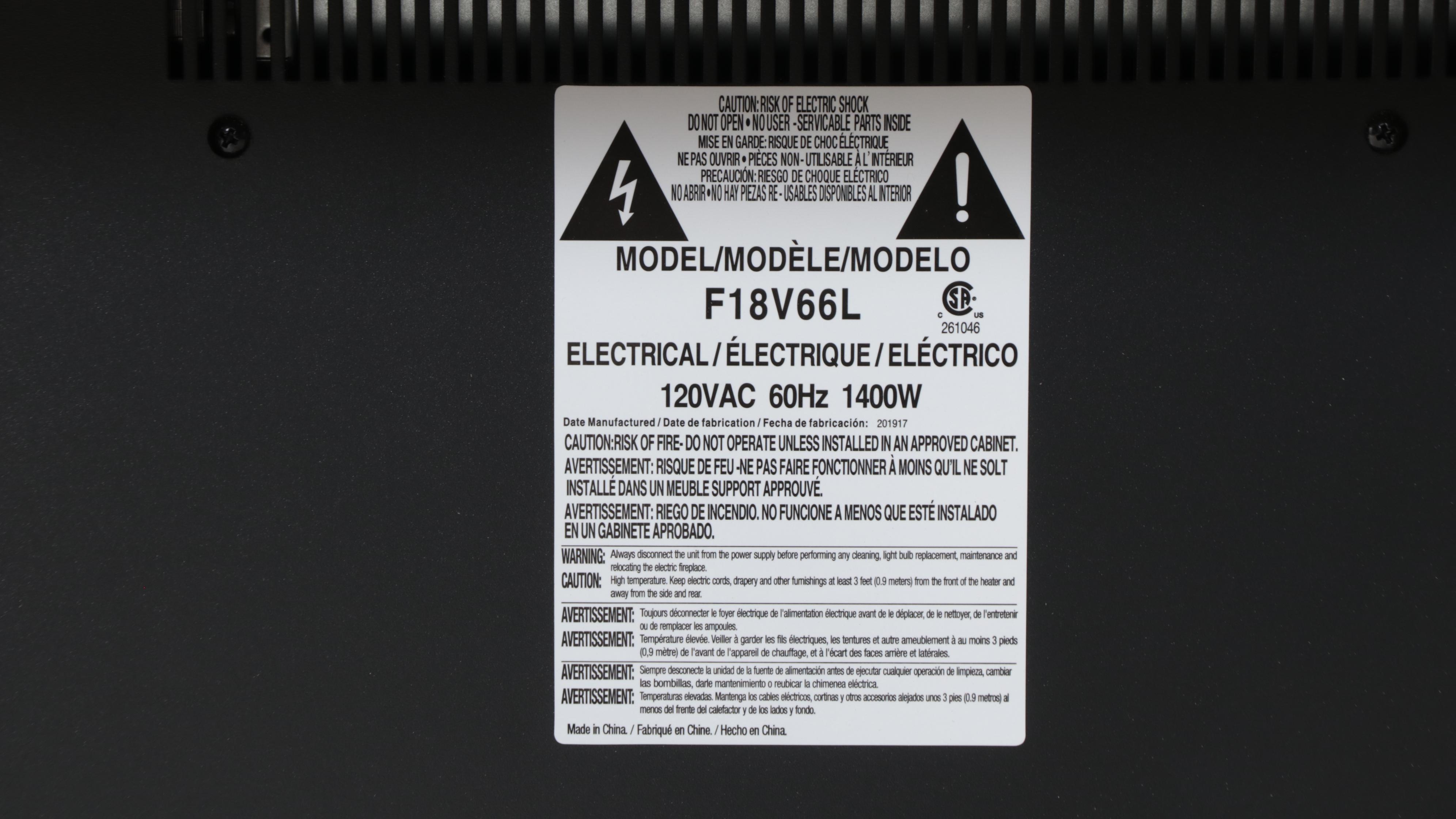 Walker Edison Furniture Co. Flat Panel TV Stand with Electric Fireplace