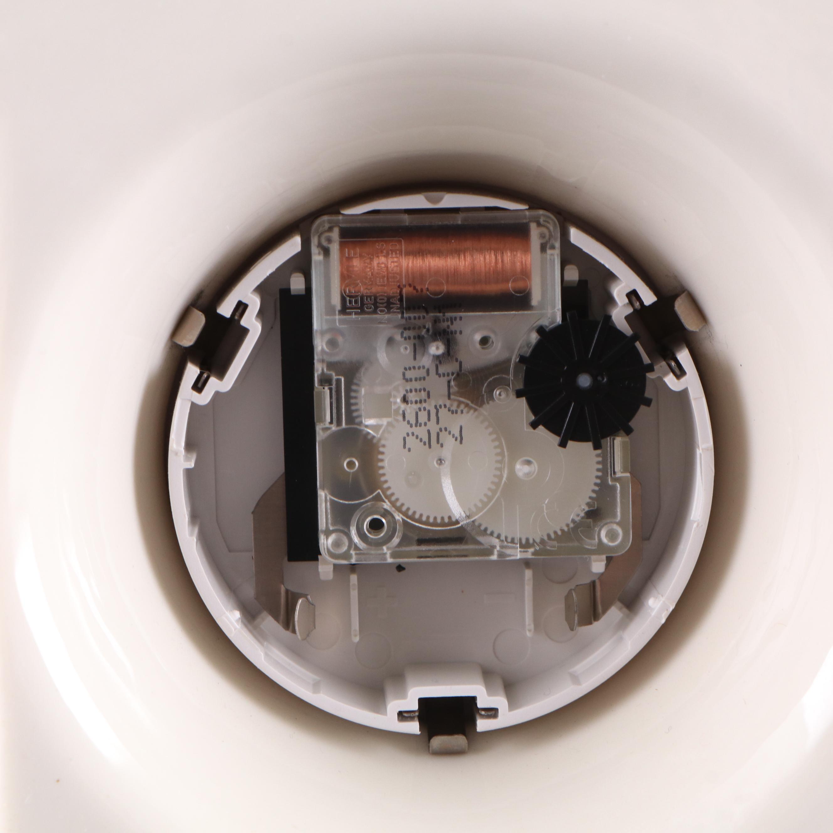 Belleek "Shamrock" Porcelain Mantel Clock with Waterford Glass Two-Tiered Tray