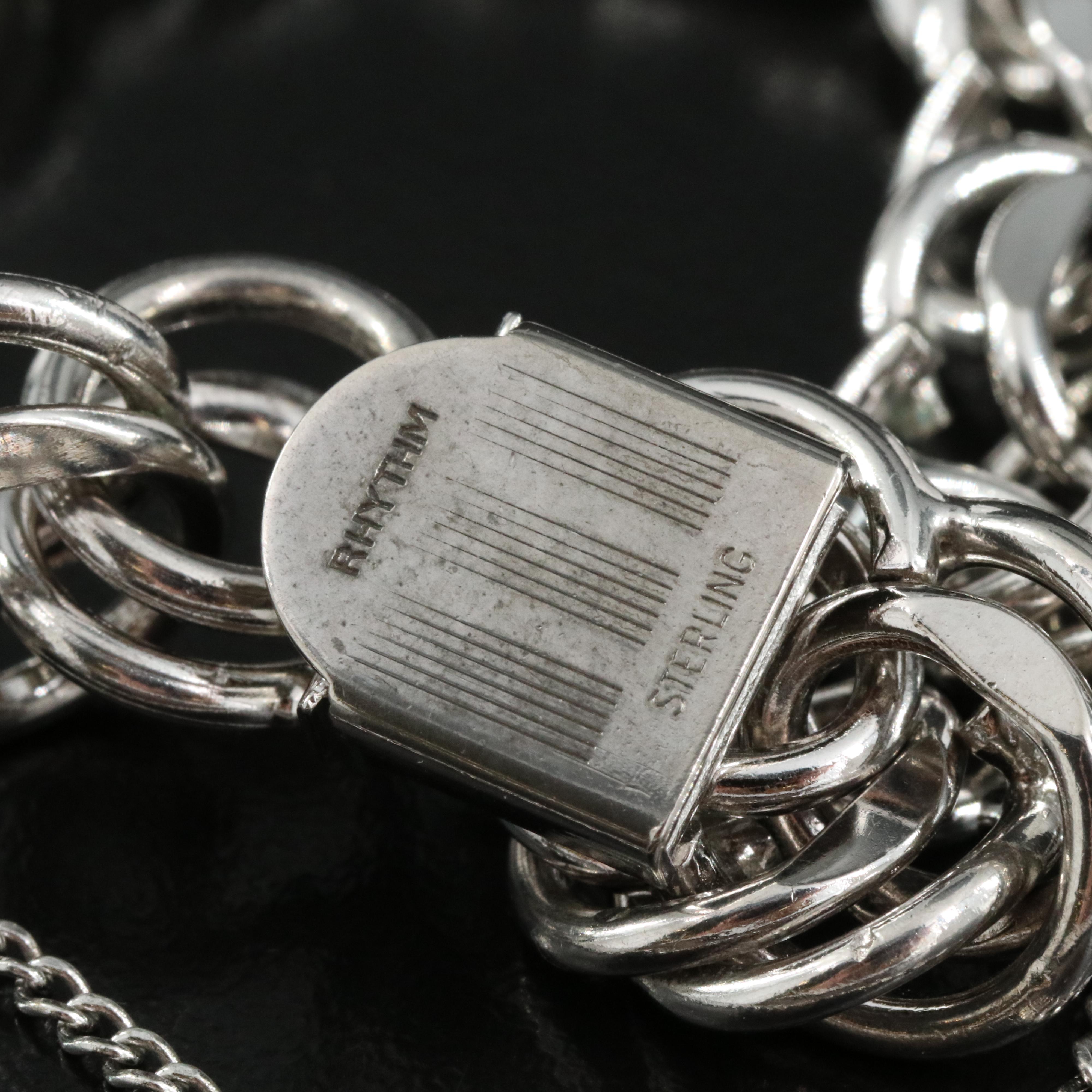 1950s Rhythm Jewelry Co. Sterling Bracelet