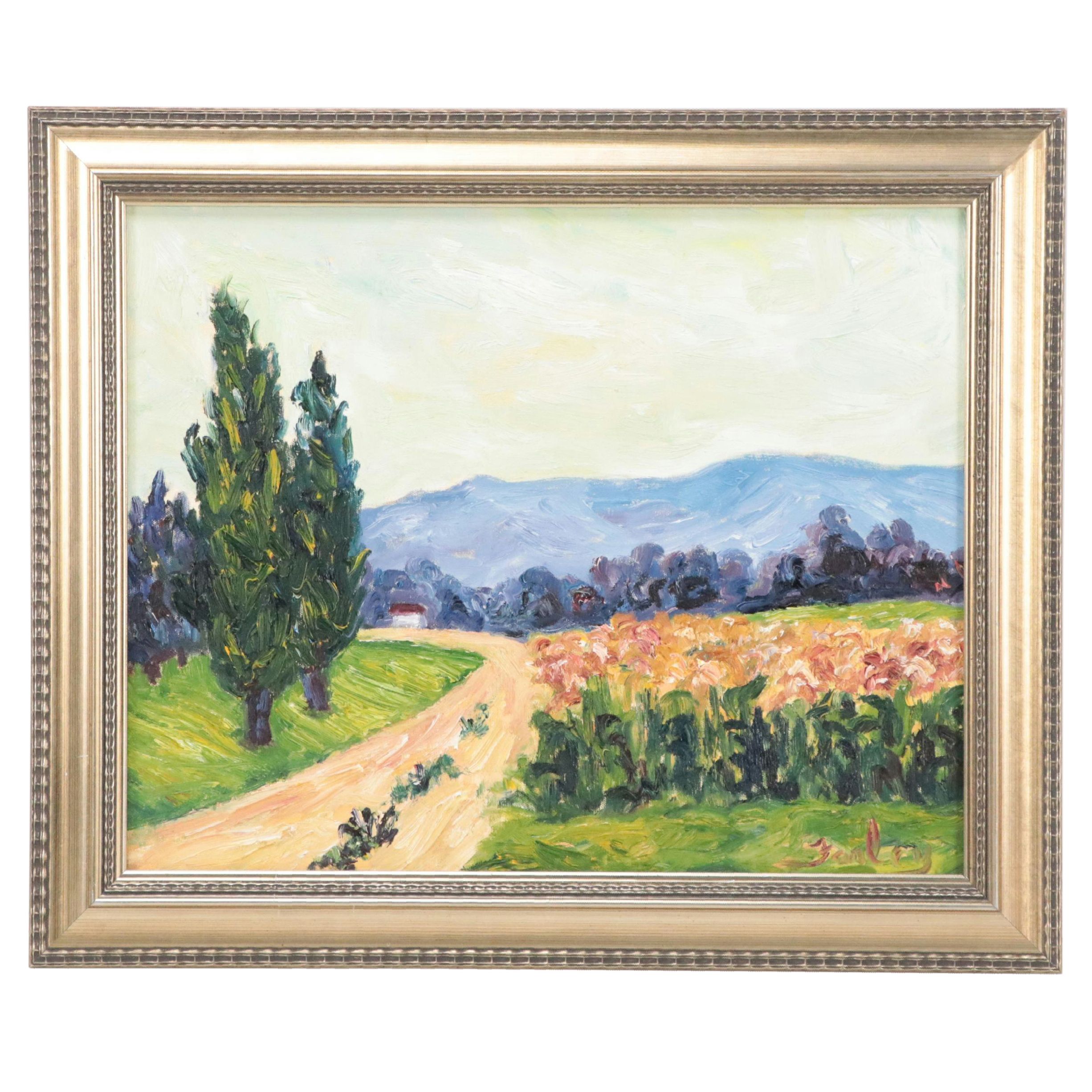 Impressionistic Landscape Acrylic Painting