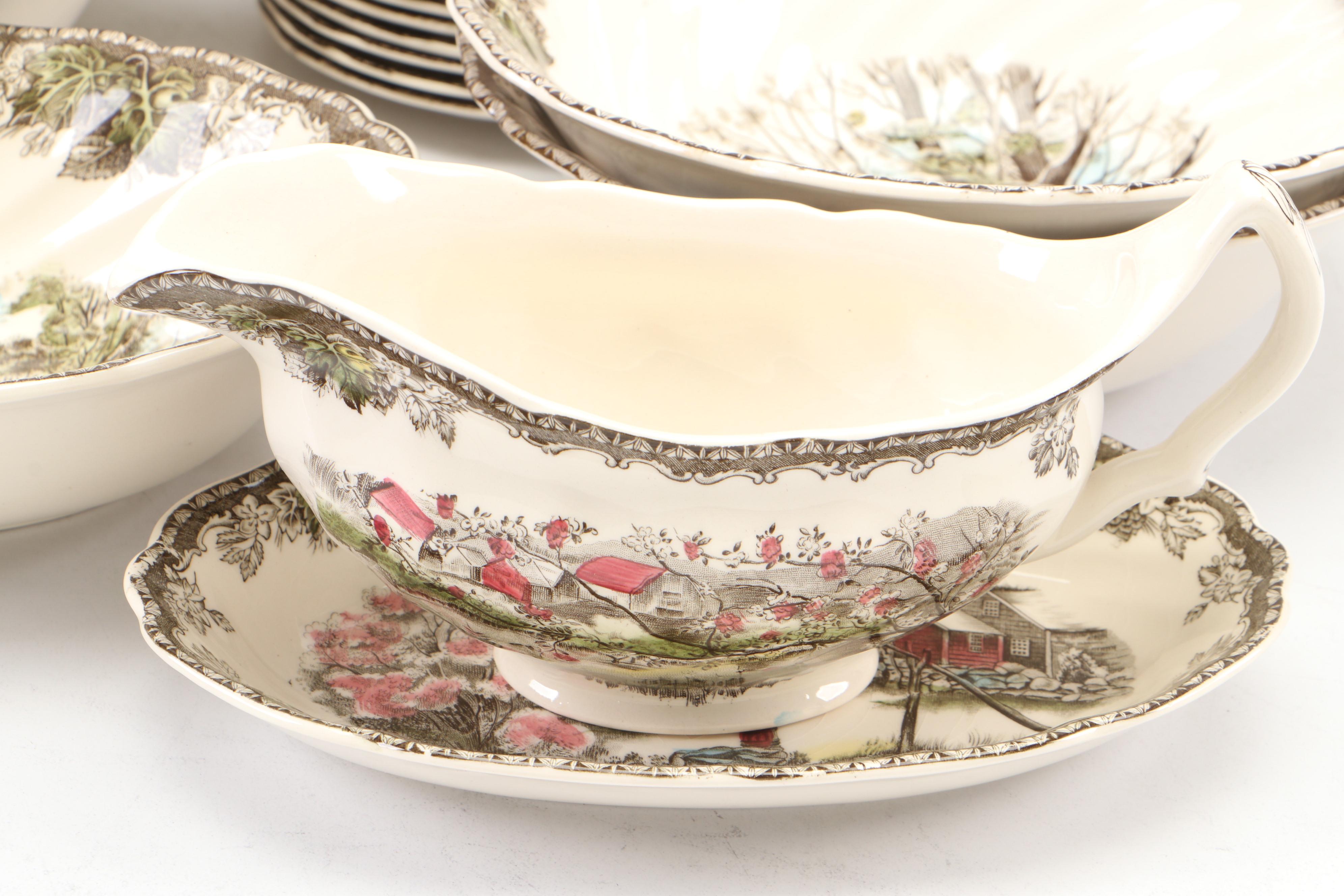 Johnson Bros. "The Friendly Village" Dinnerware and Serving Pieces