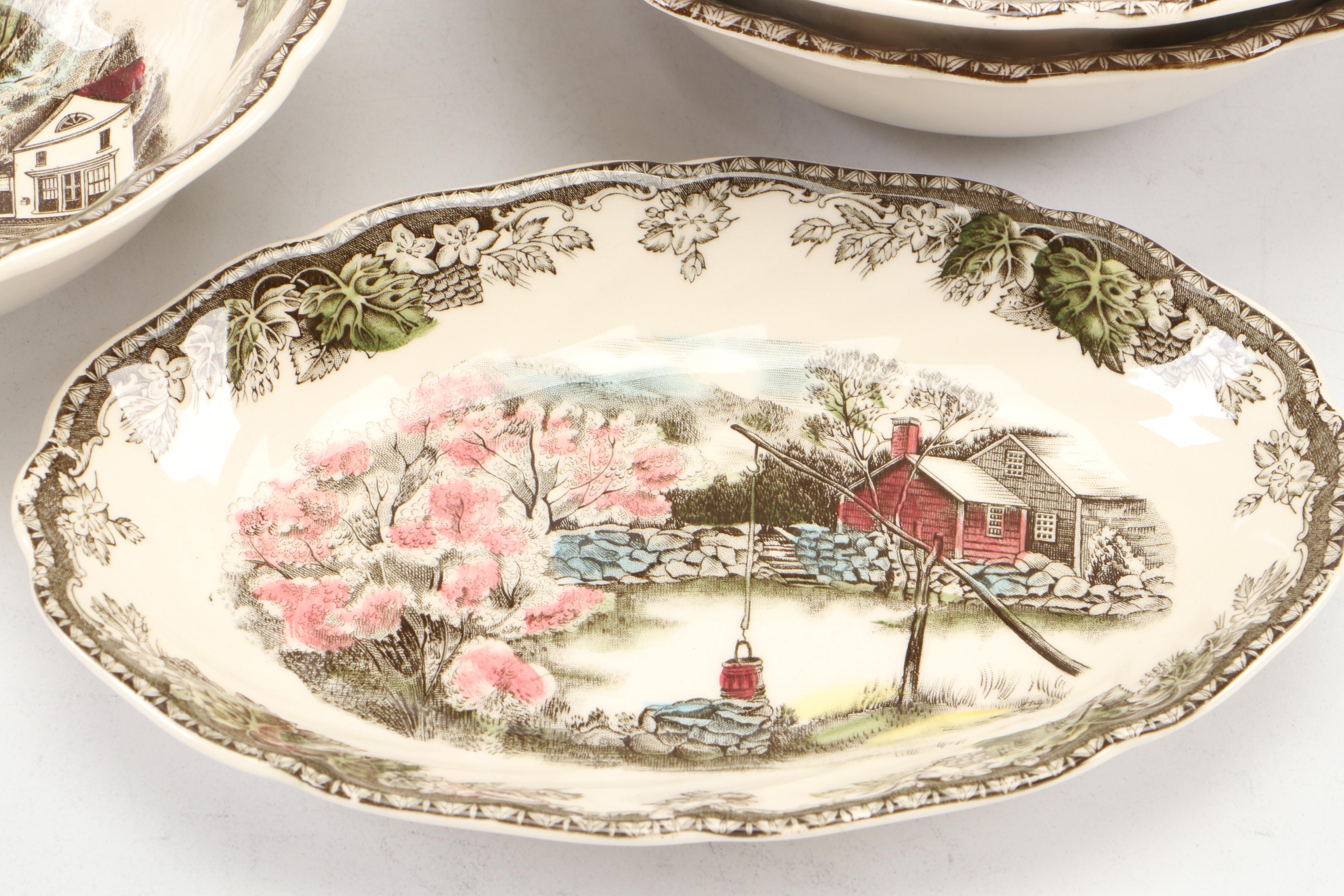Johnson Bros. "The Friendly Village" Dinnerware and Serving Pieces