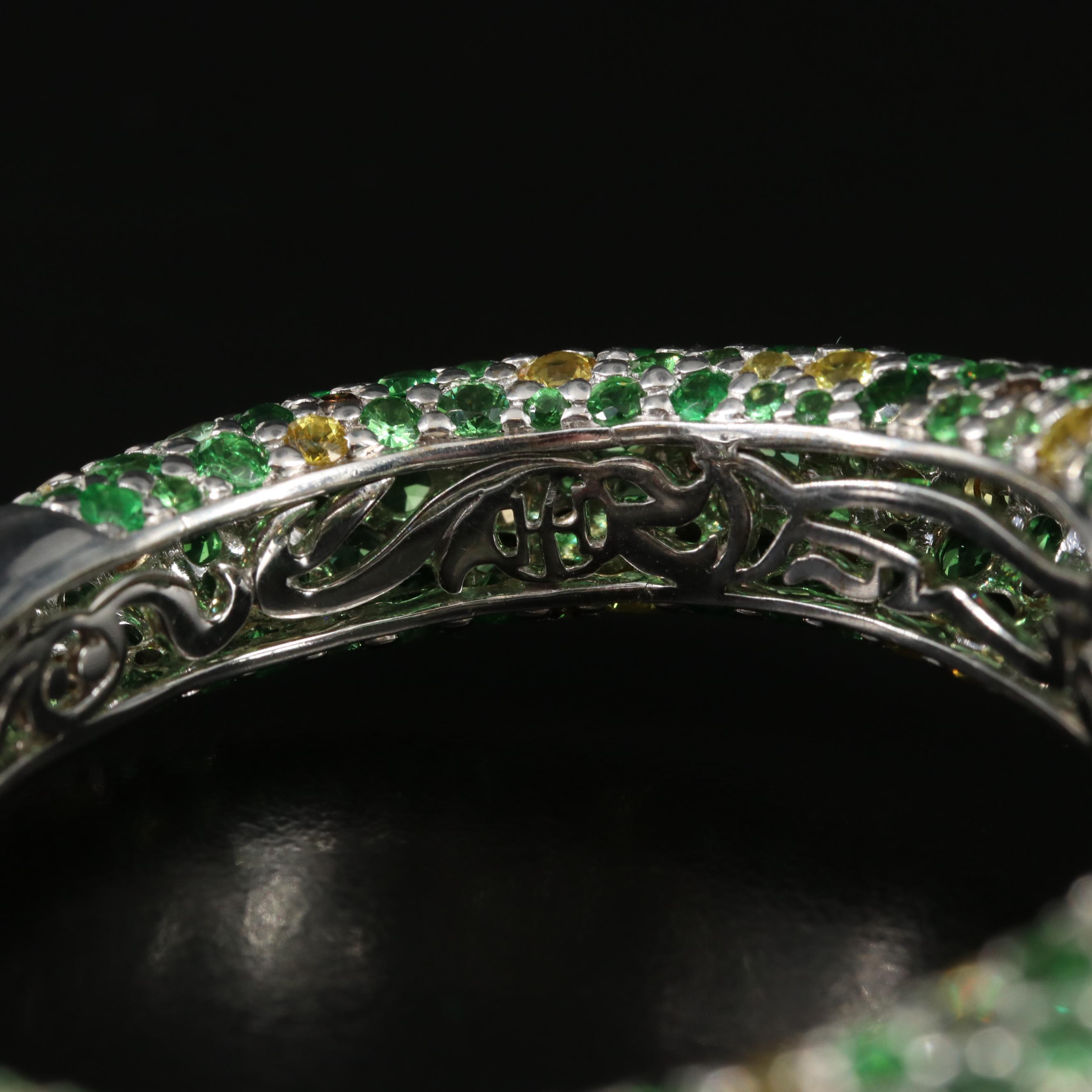 John Hardy 18K "Cinta" Gemstone Kick Cuff Bracelet with Diamonds