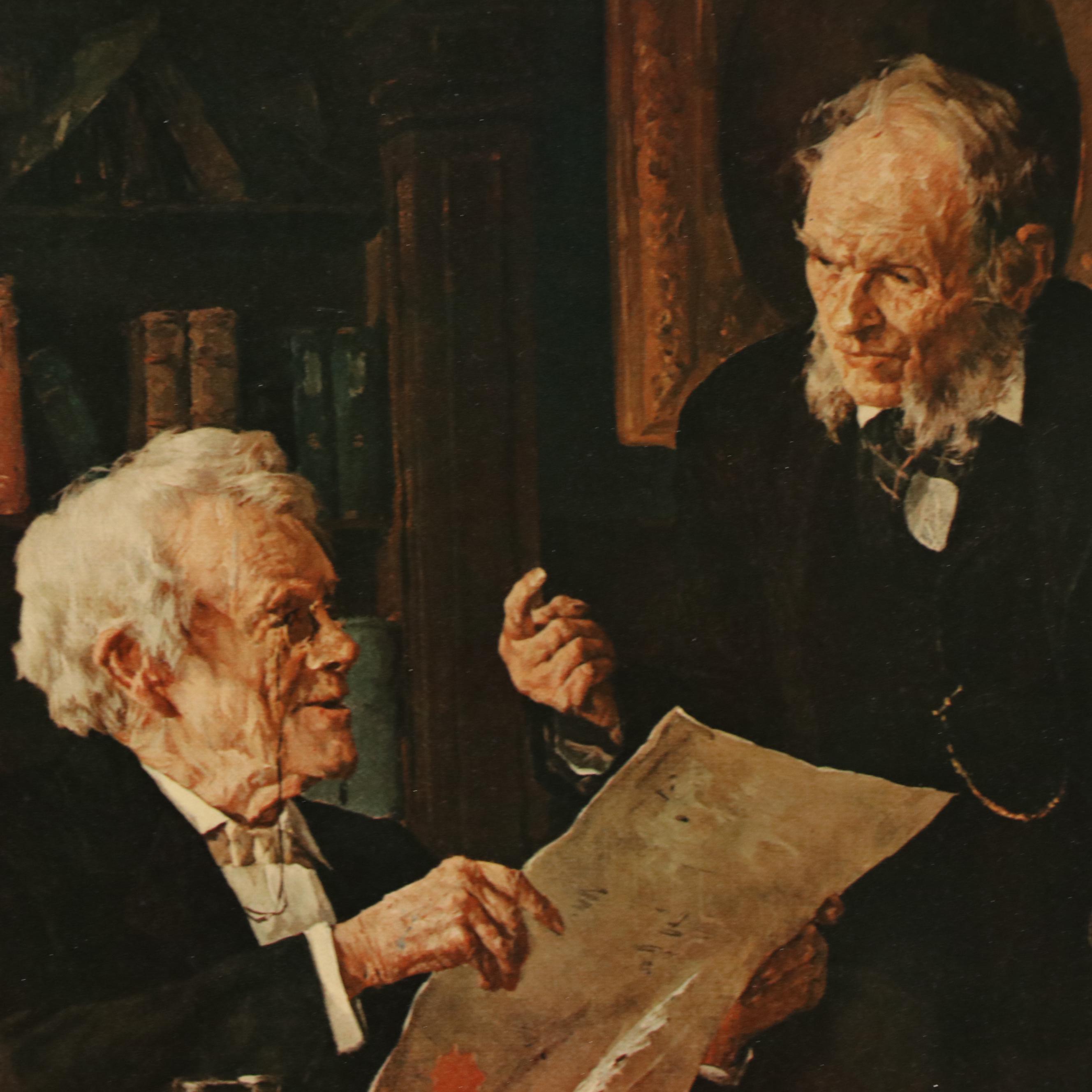 Photomechanical Reproduction After Louis Charles Moeller "Legal Adversaries"