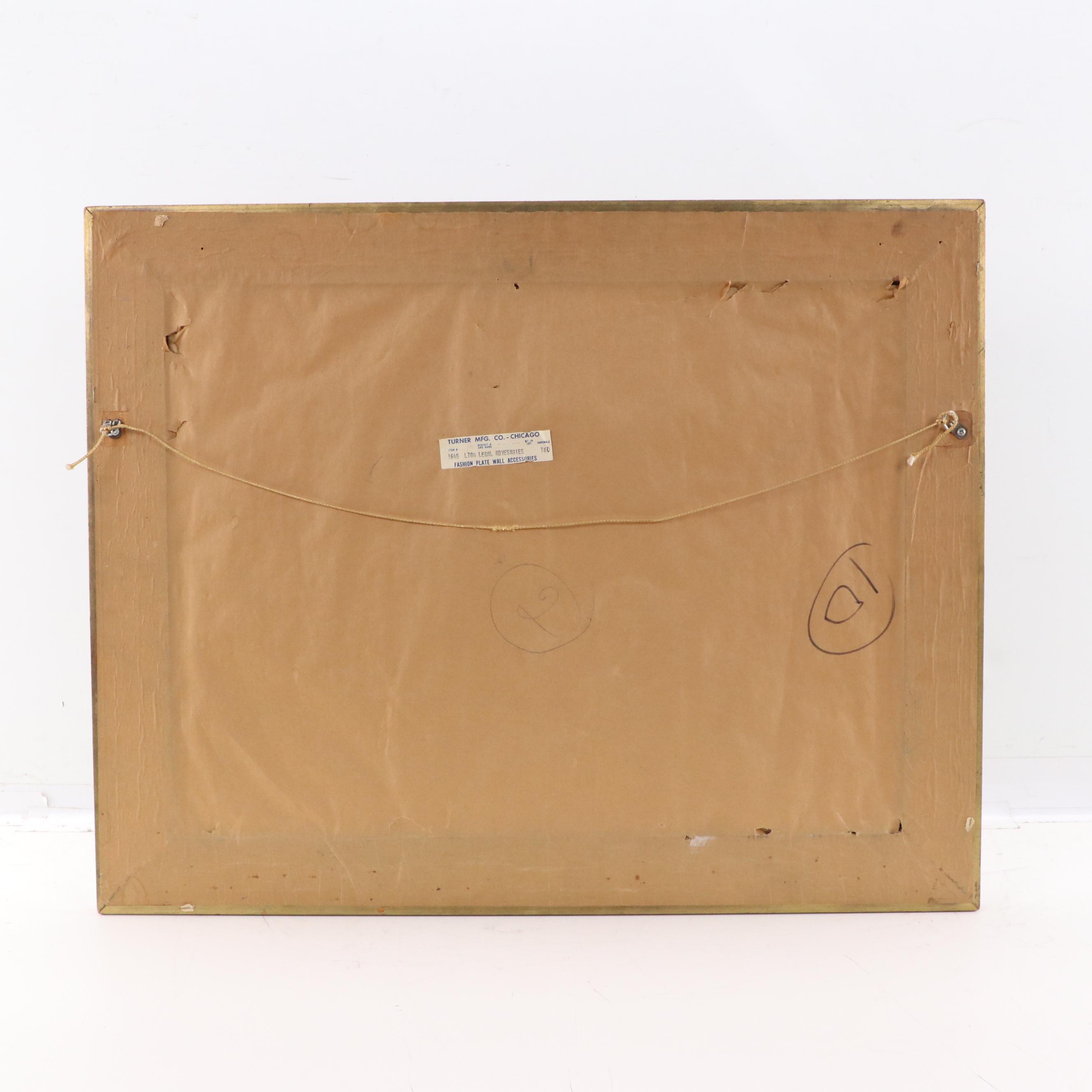 Photomechanical Reproduction After Louis Charles Moeller "Legal Adversaries"