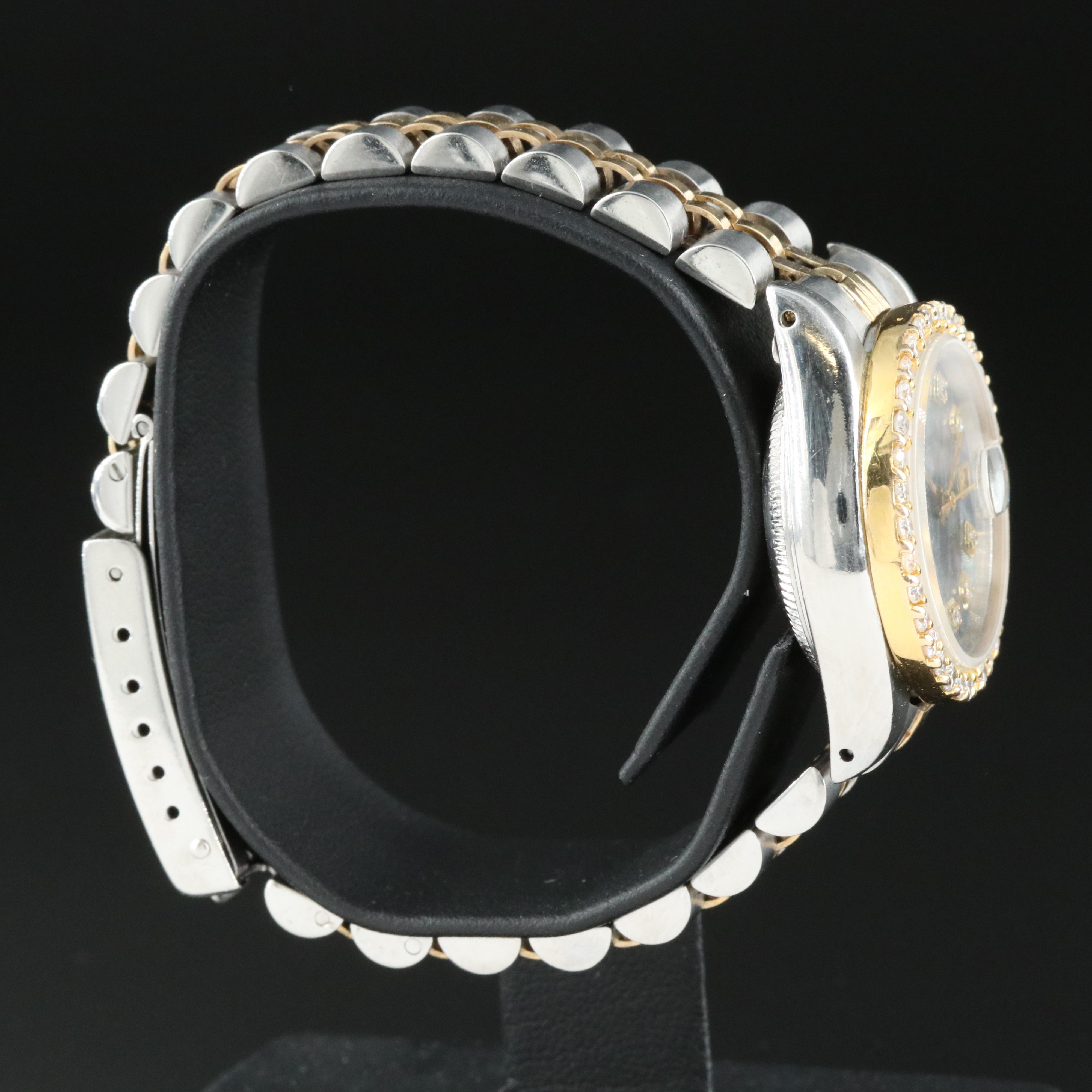 1984 Rolex Custom Diamond Dial and Bezel Datejust Watch