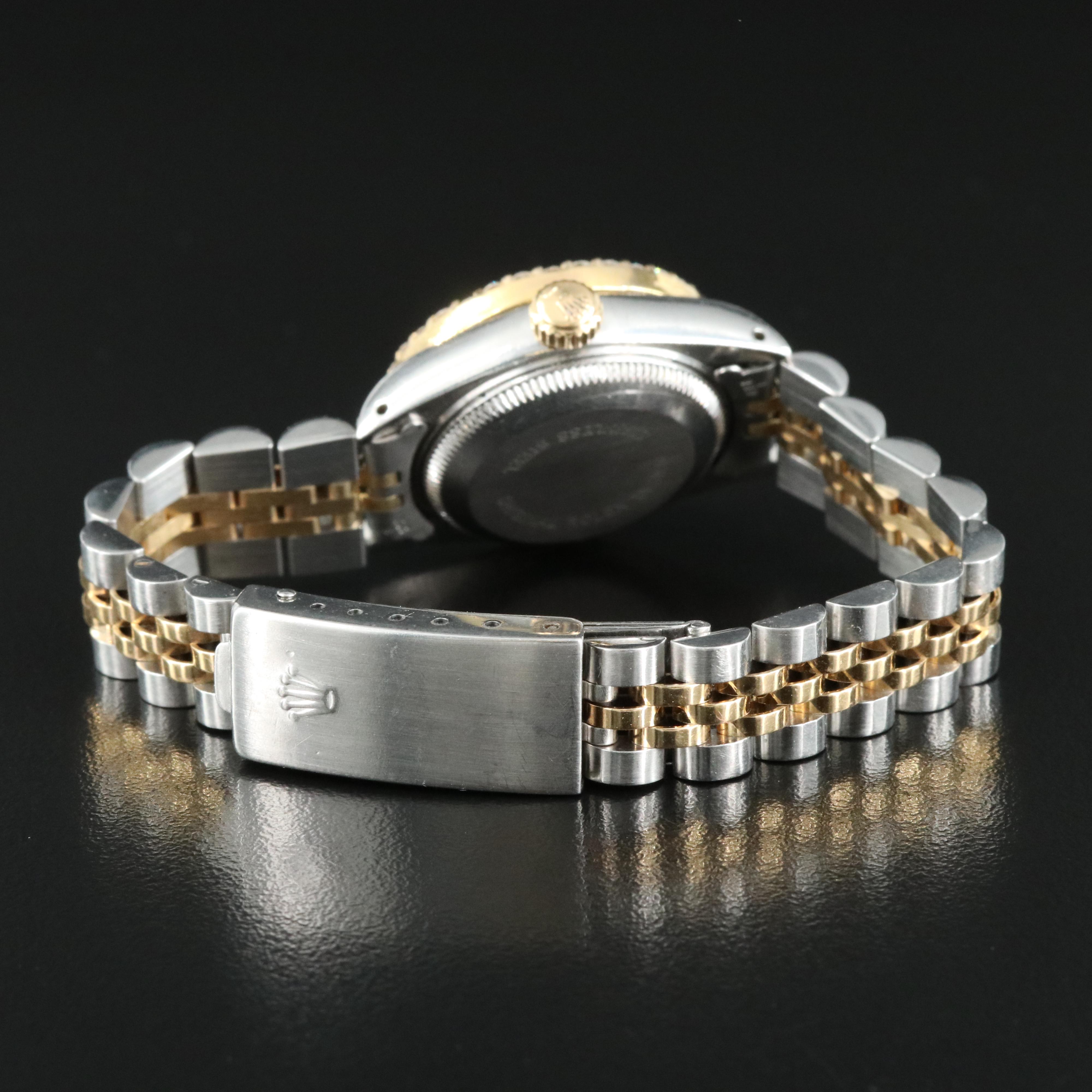 1984 Rolex Custom Diamond Dial and Bezel Datejust Watch