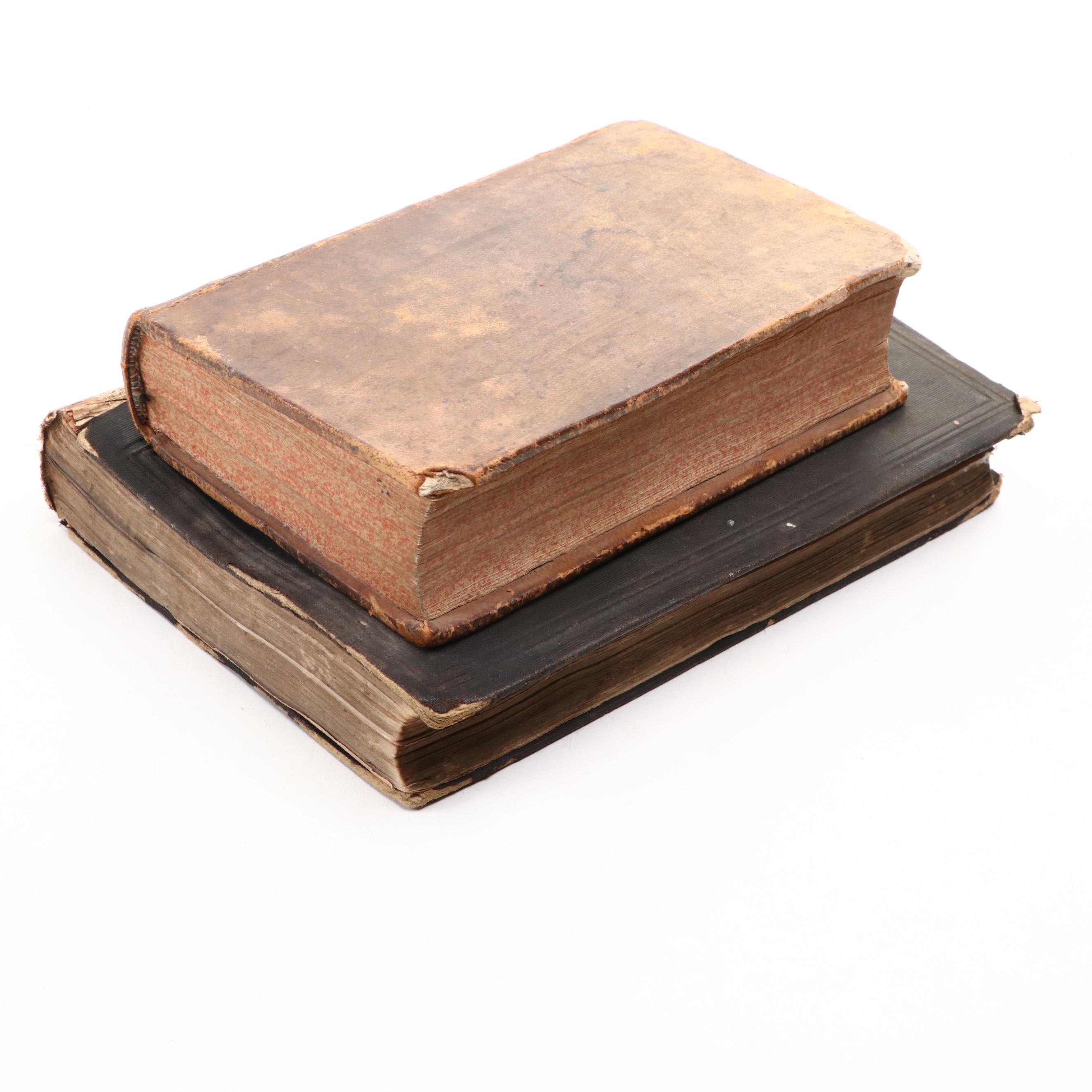 French "Semons de M. Massillon" with Odd Fellows Certificate Book and More