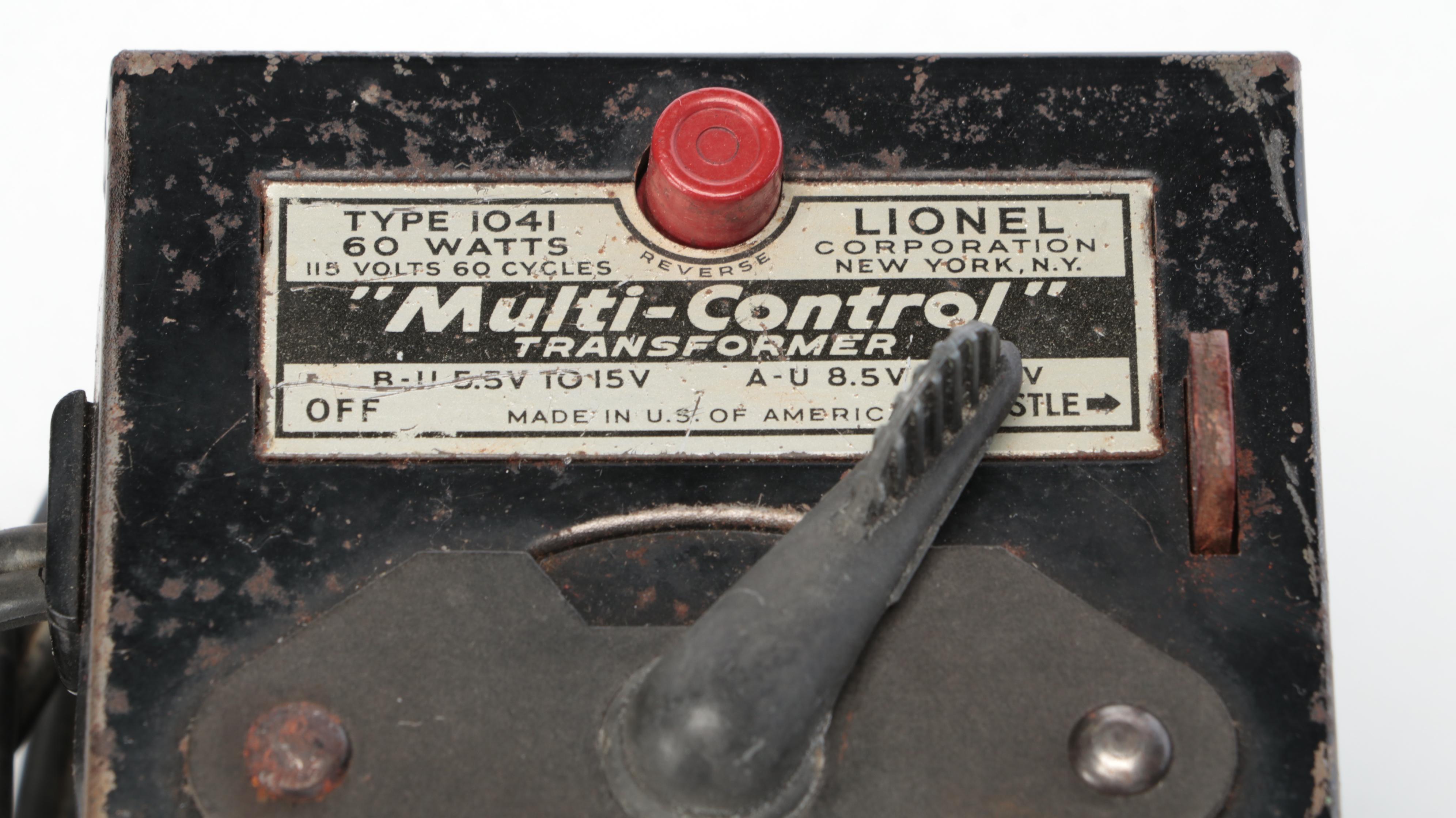 Lionel Multi-Control Transformer and Toy Train Car with More Accessories