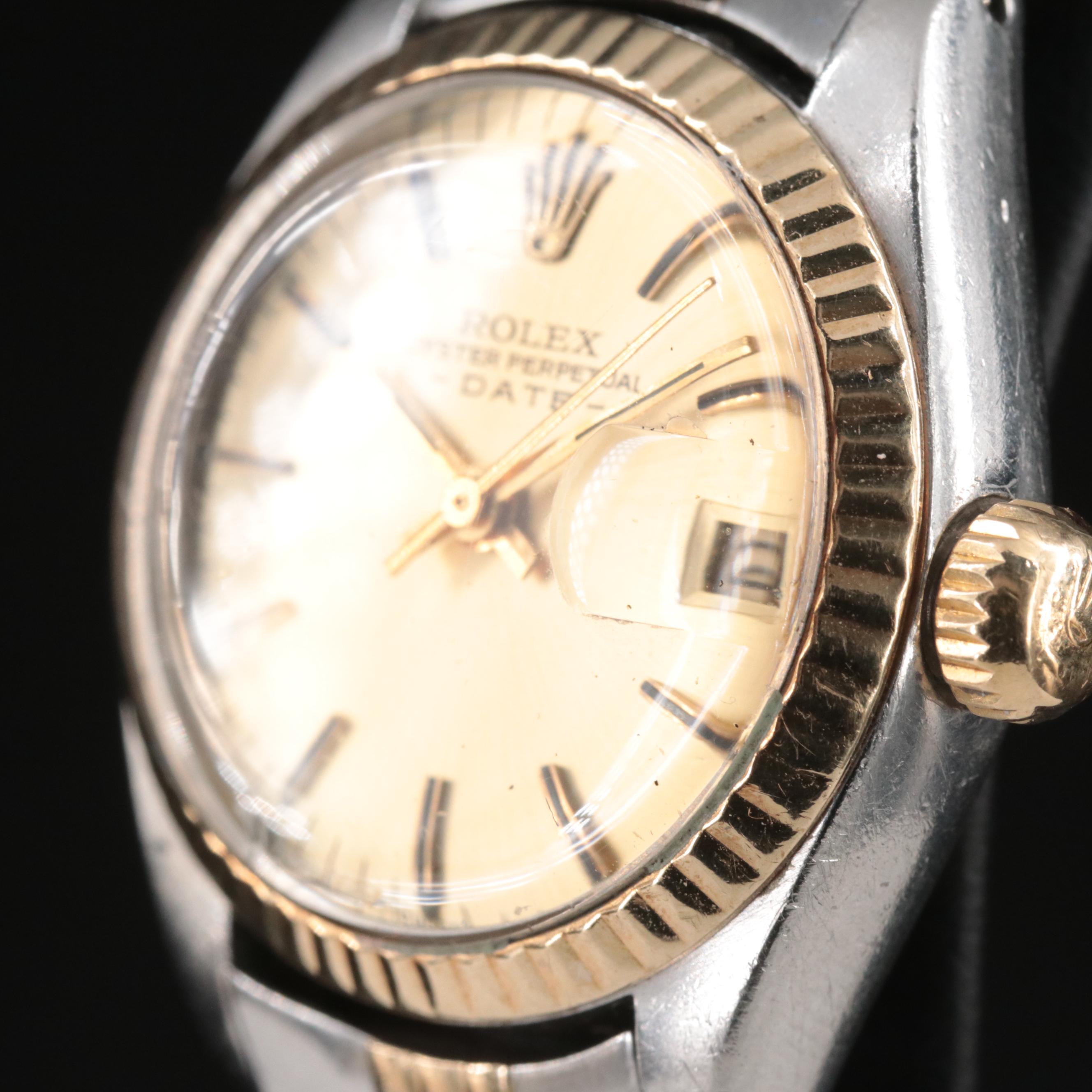 1977 Rolex Oyster Perpetual Two-Tone Date Watch