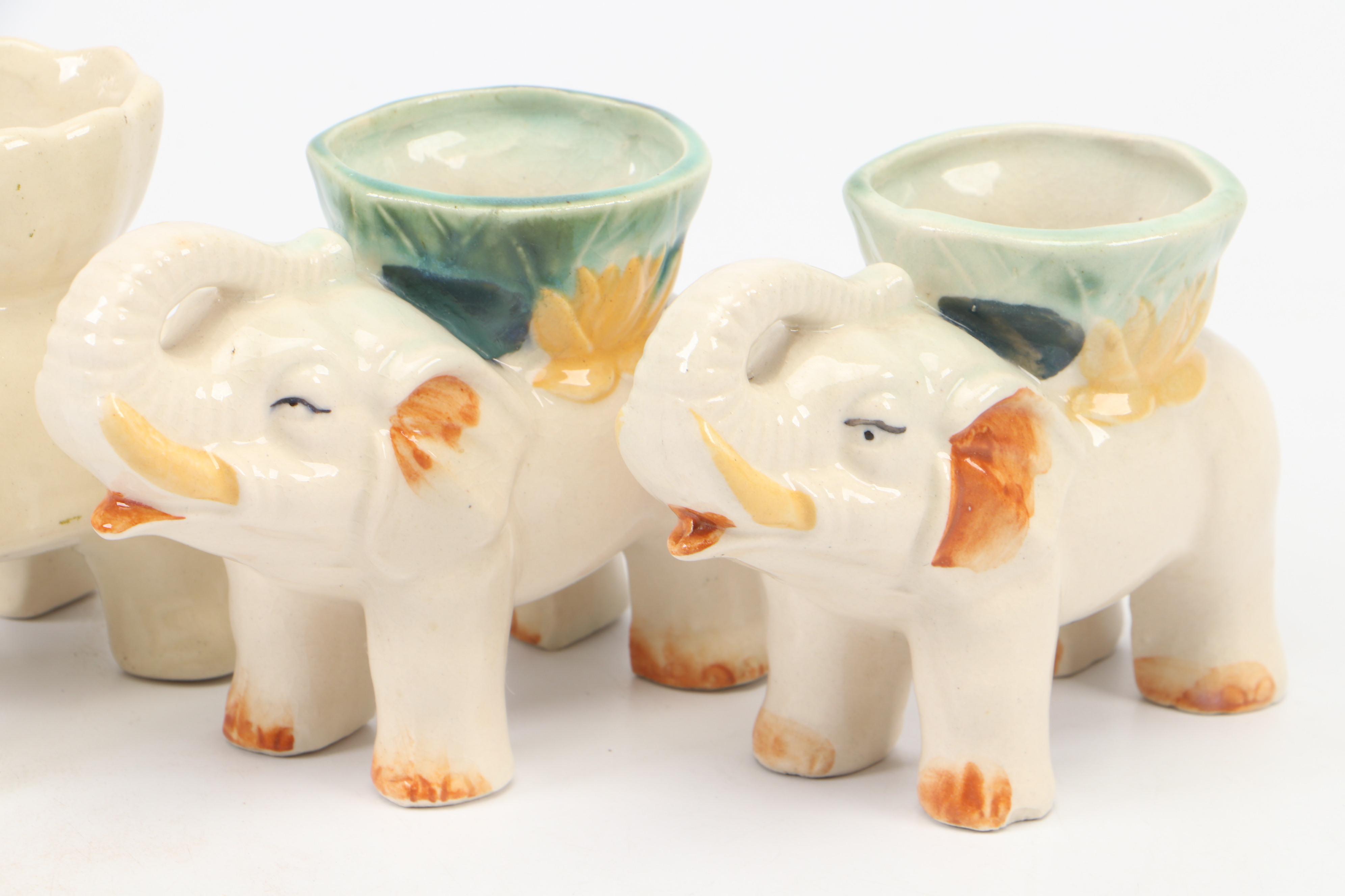 Japanese Export Porcelain Elephant Shaker, Figurines, Vases, and Planters