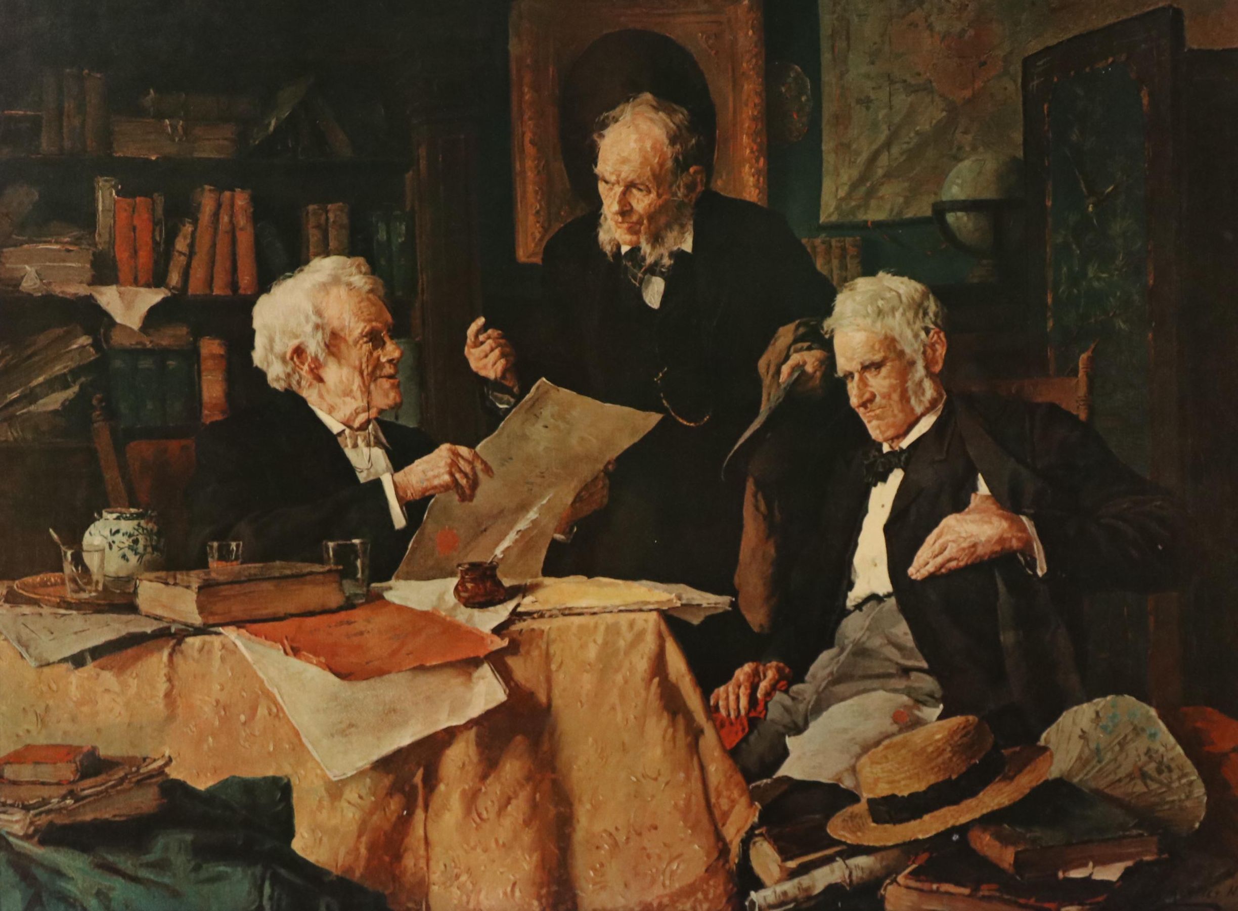 Photomechanical Reproduction After Louis Charles Moeller "Legal Adversaries"