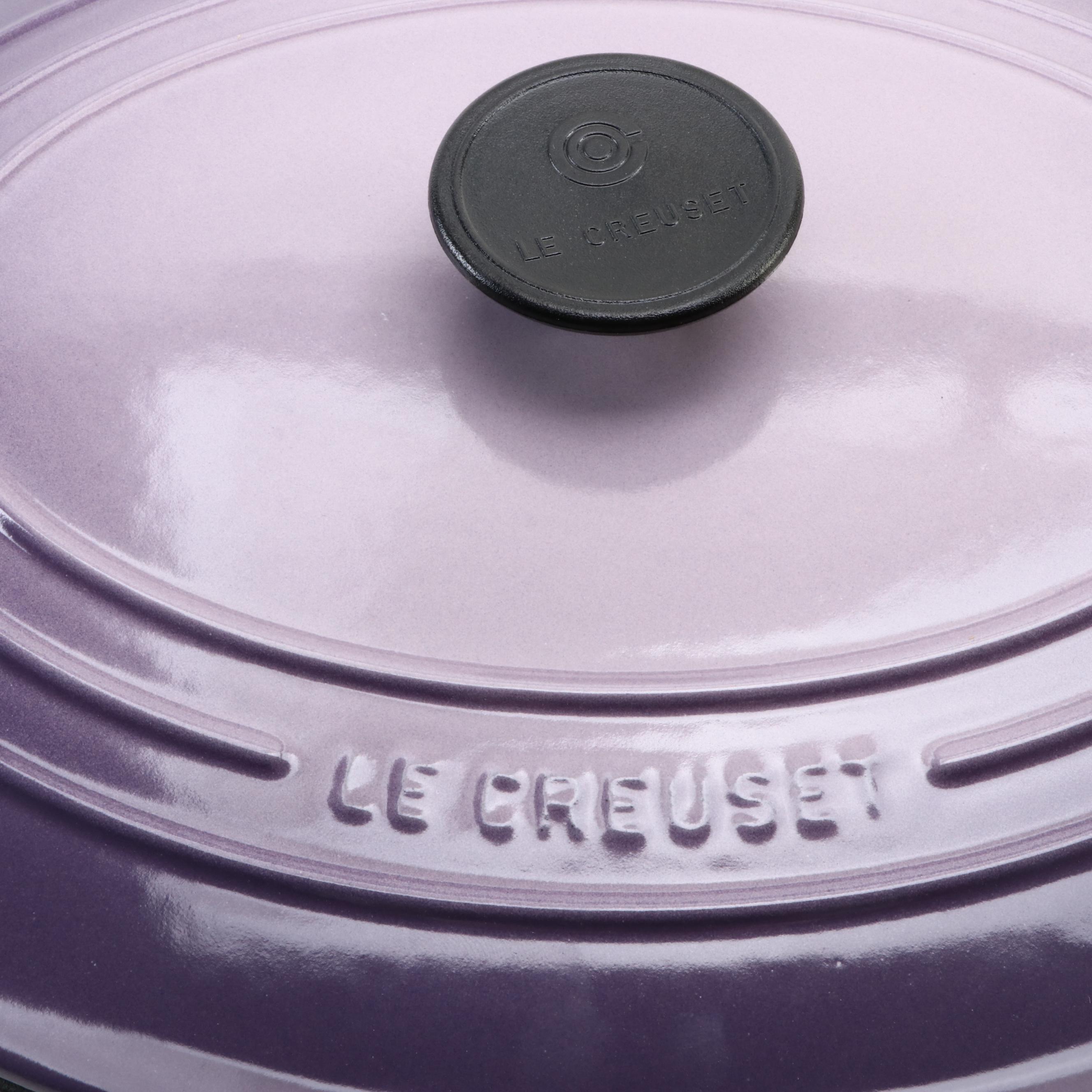 Le Creuset 33 (8qt) Blue Bell Purple Enameled Cast Iron Oval Casserole