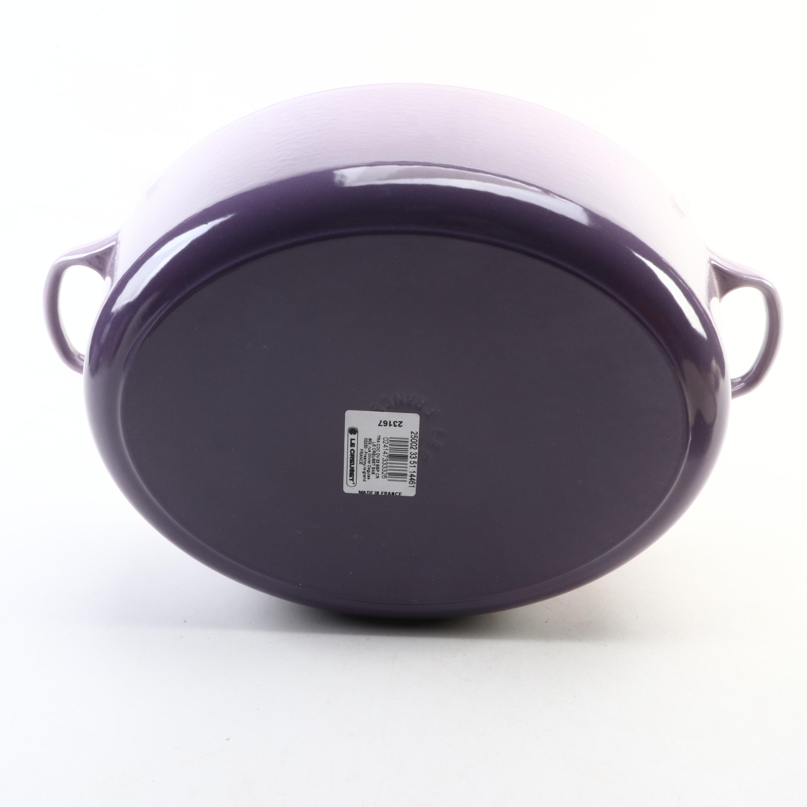Le Creuset 33 (8qt) Blue Bell Purple Enameled Cast Iron Oval Casserole
