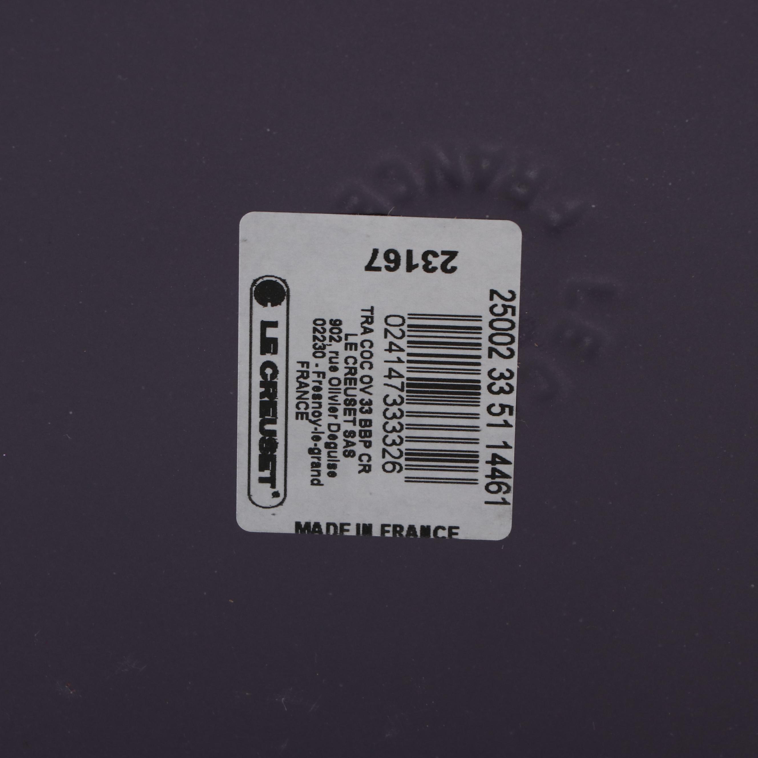 Le Creuset 33 (8qt) Blue Bell Purple Enameled Cast Iron Oval Casserole