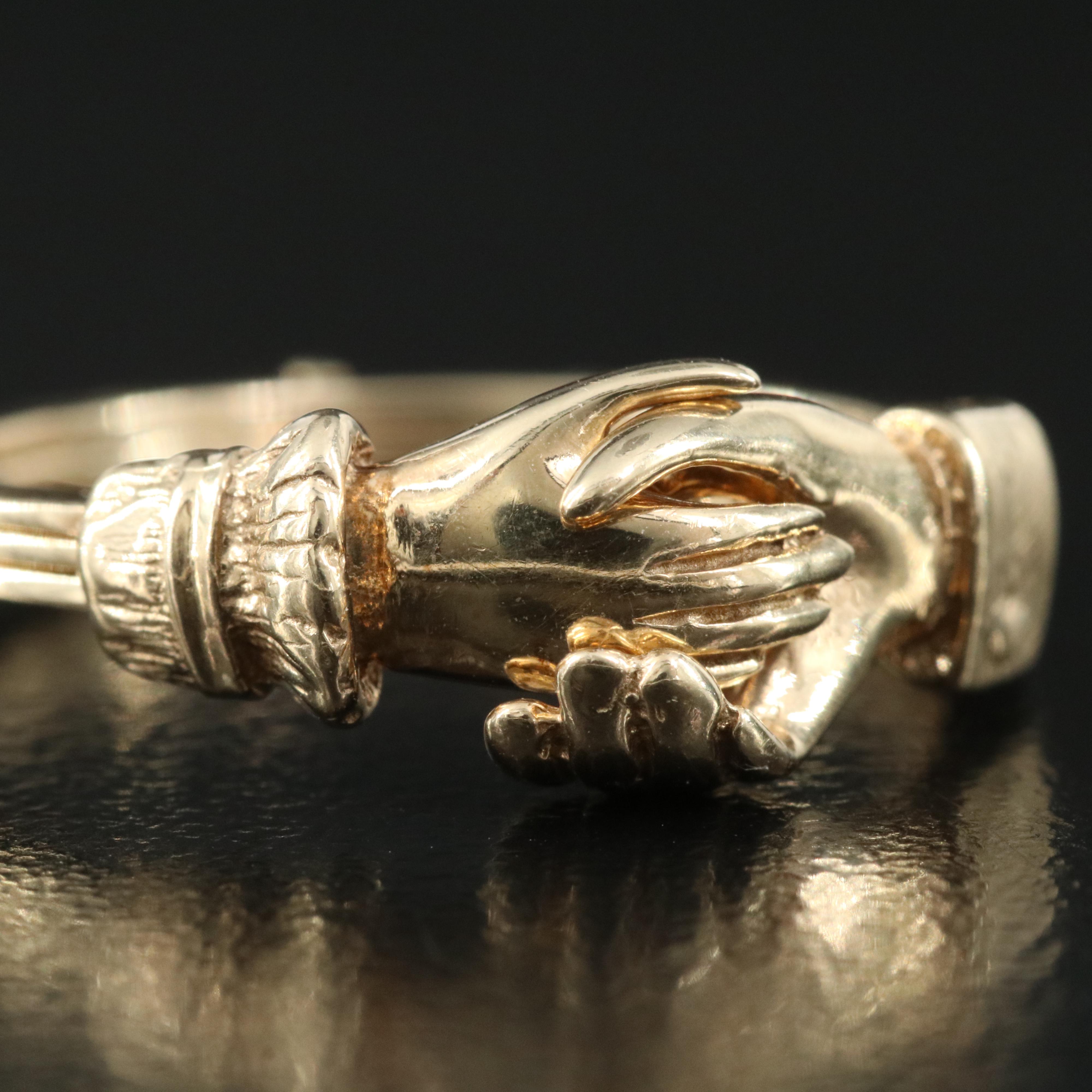 Vintage 10K Gimmel Ring