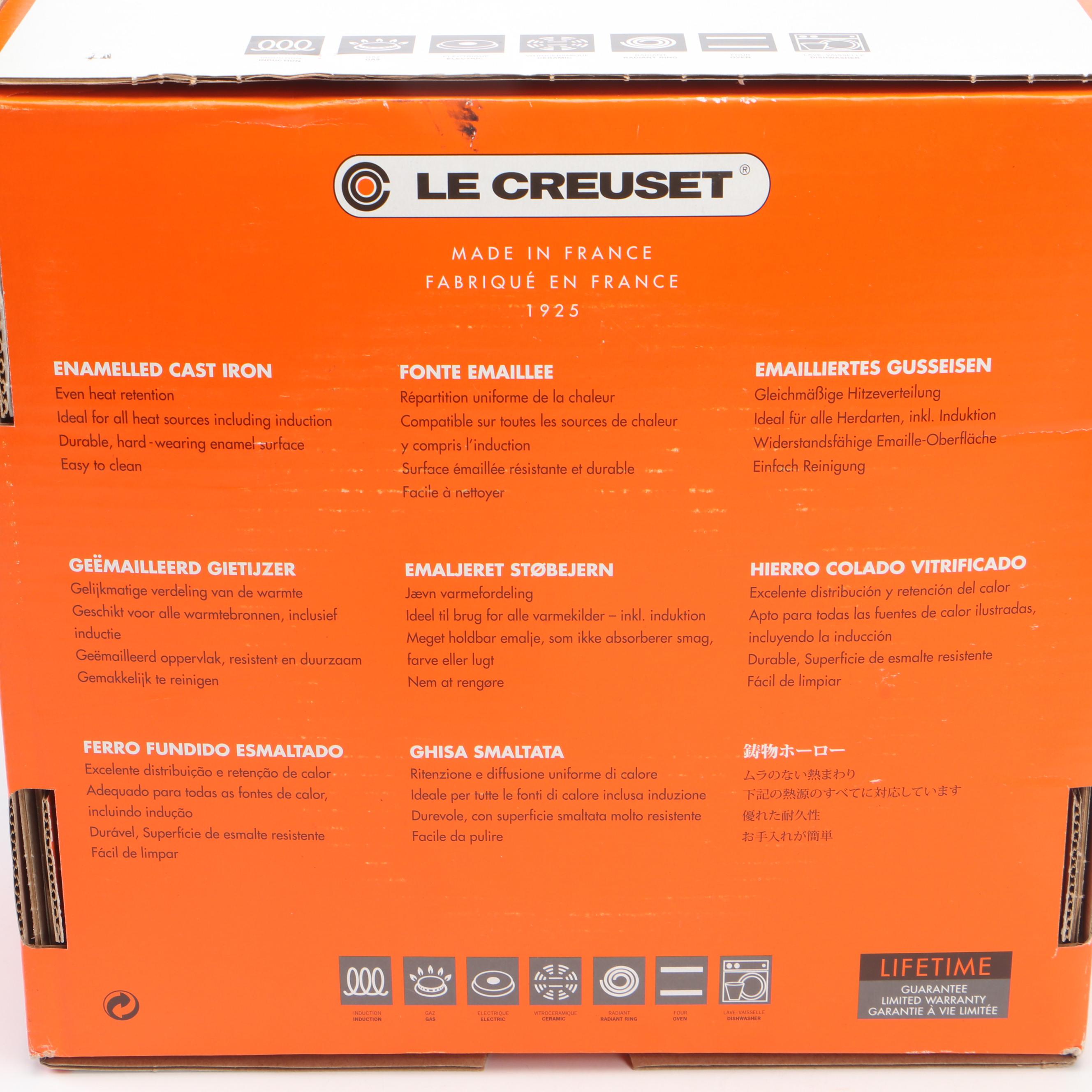 Le Creuset 26 (5.5 qt) Ganache Enameled Cast Iron Signature Round Casserole