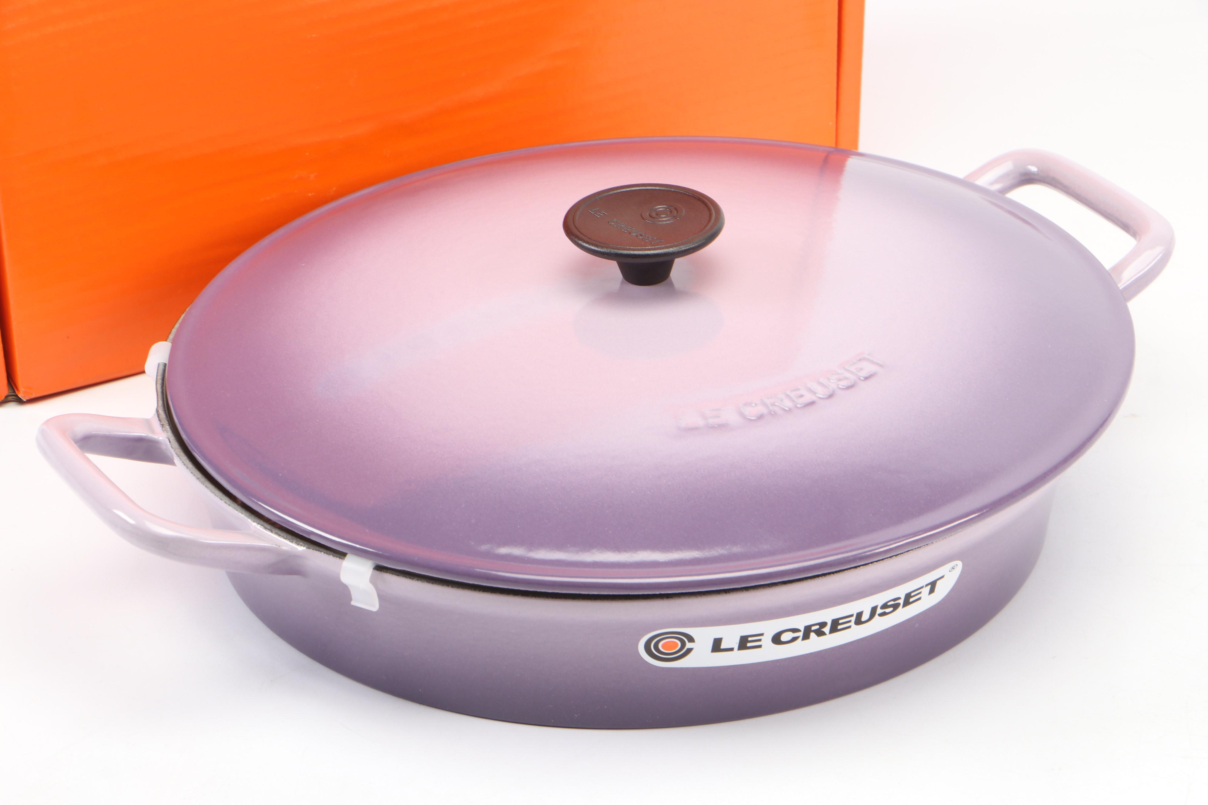 Le Creuset 4 Qt. Blue Bell Purple Enameled Cast Iron French Bistro Pan