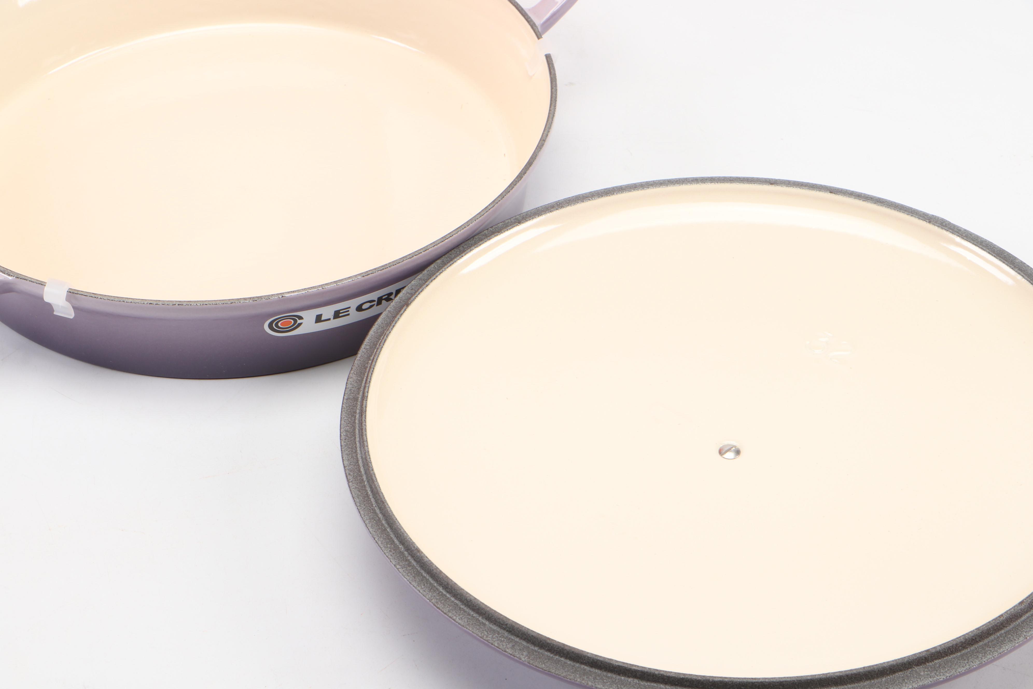 Le Creuset 4 Qt. Blue Bell Purple Enameled Cast Iron French Bistro Pan