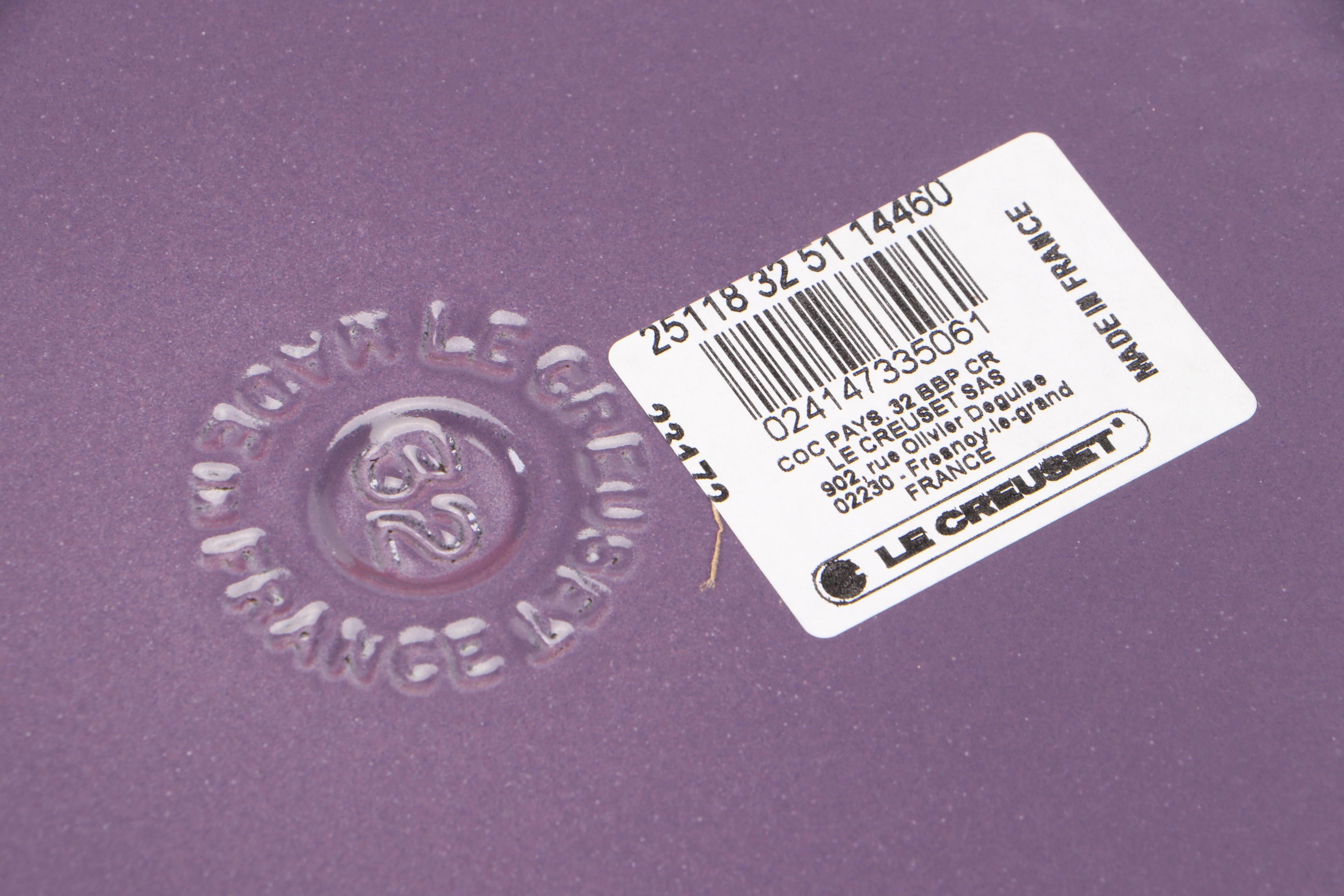 Le Creuset 4 Qt. Blue Bell Purple Enameled Cast Iron French Bistro Pan