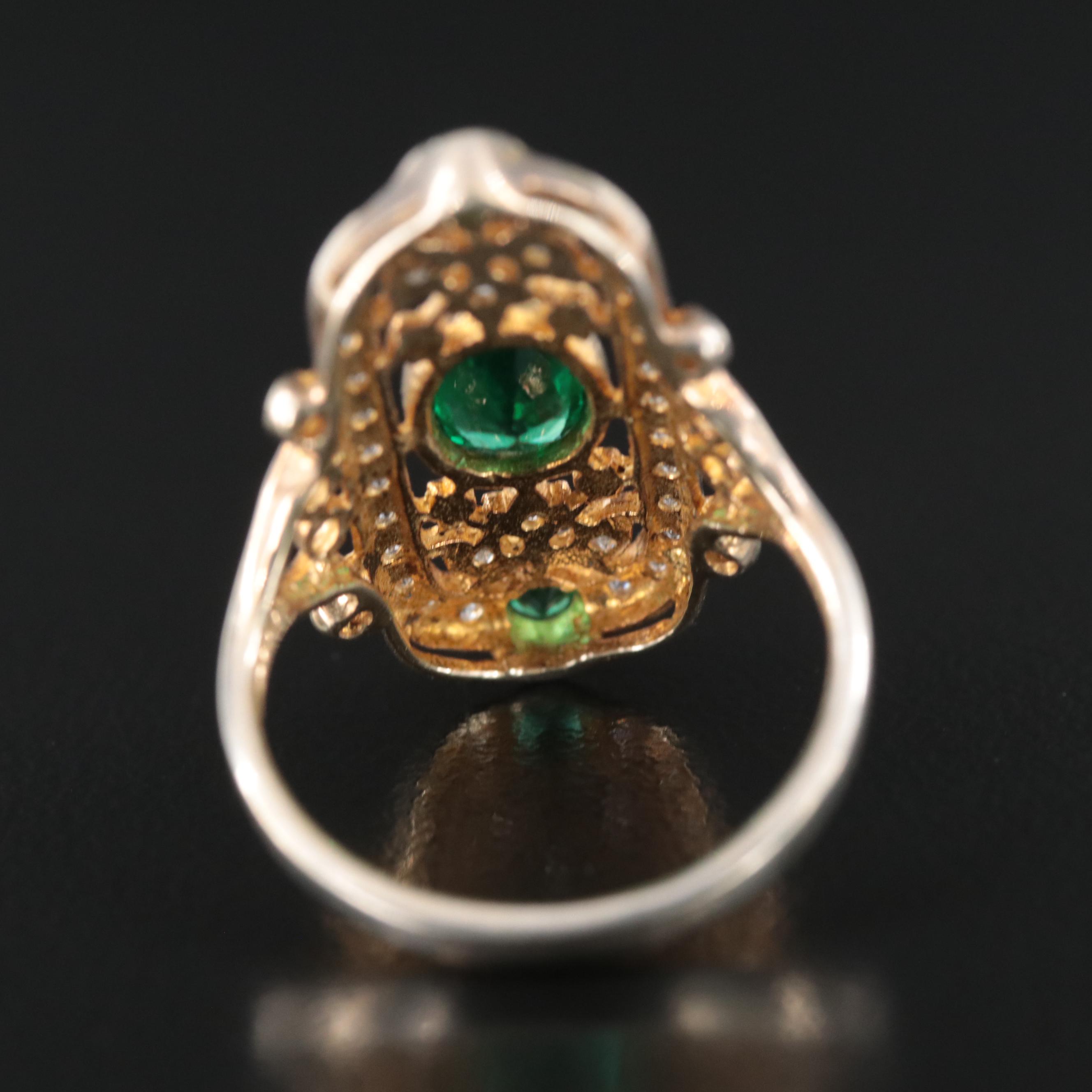 Stauer Sterling Glass and CZ Ring