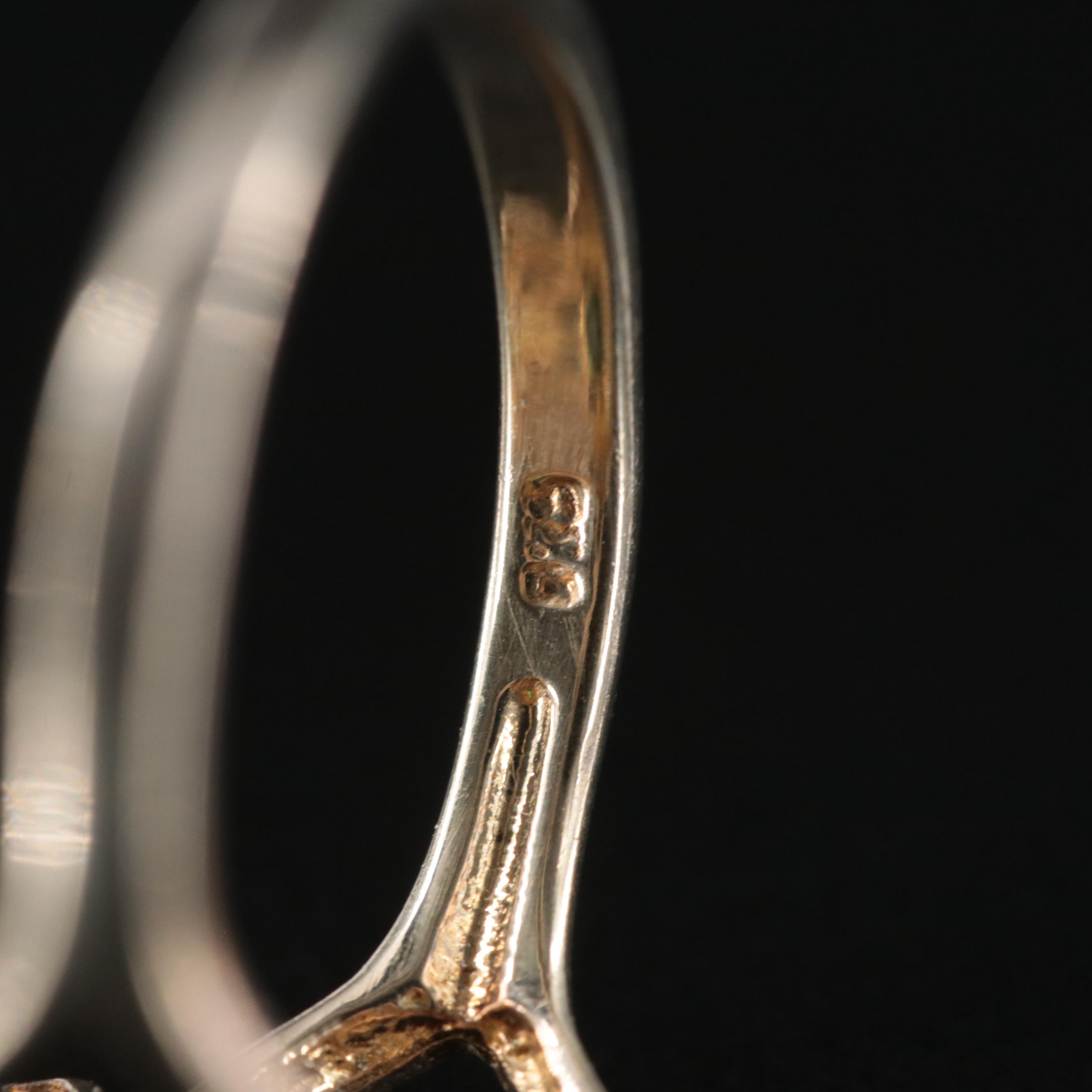 Stauer Sterling Glass and CZ Ring