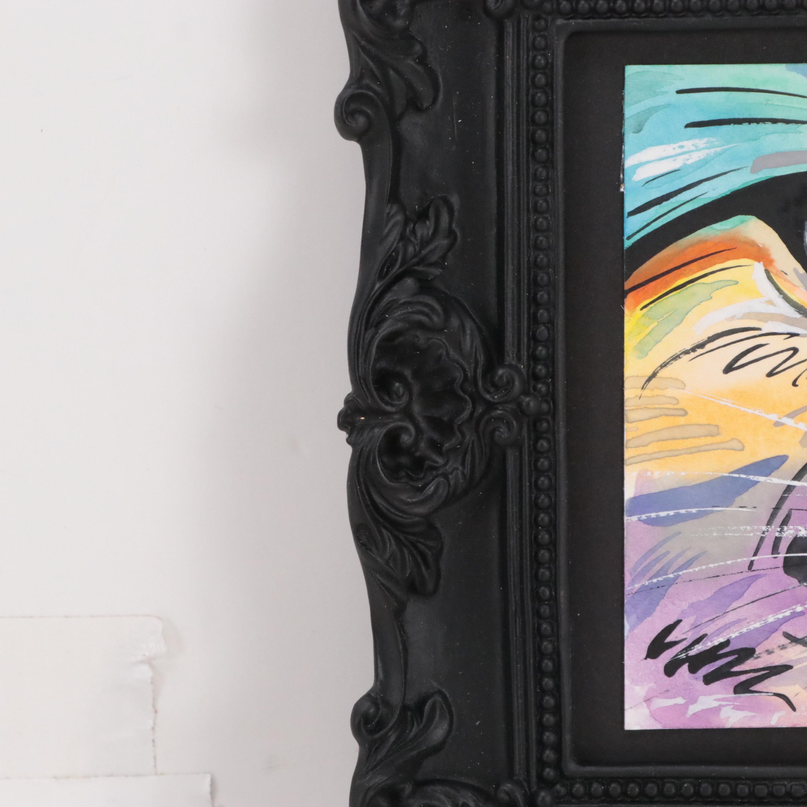 Watercolor Painting of Cat