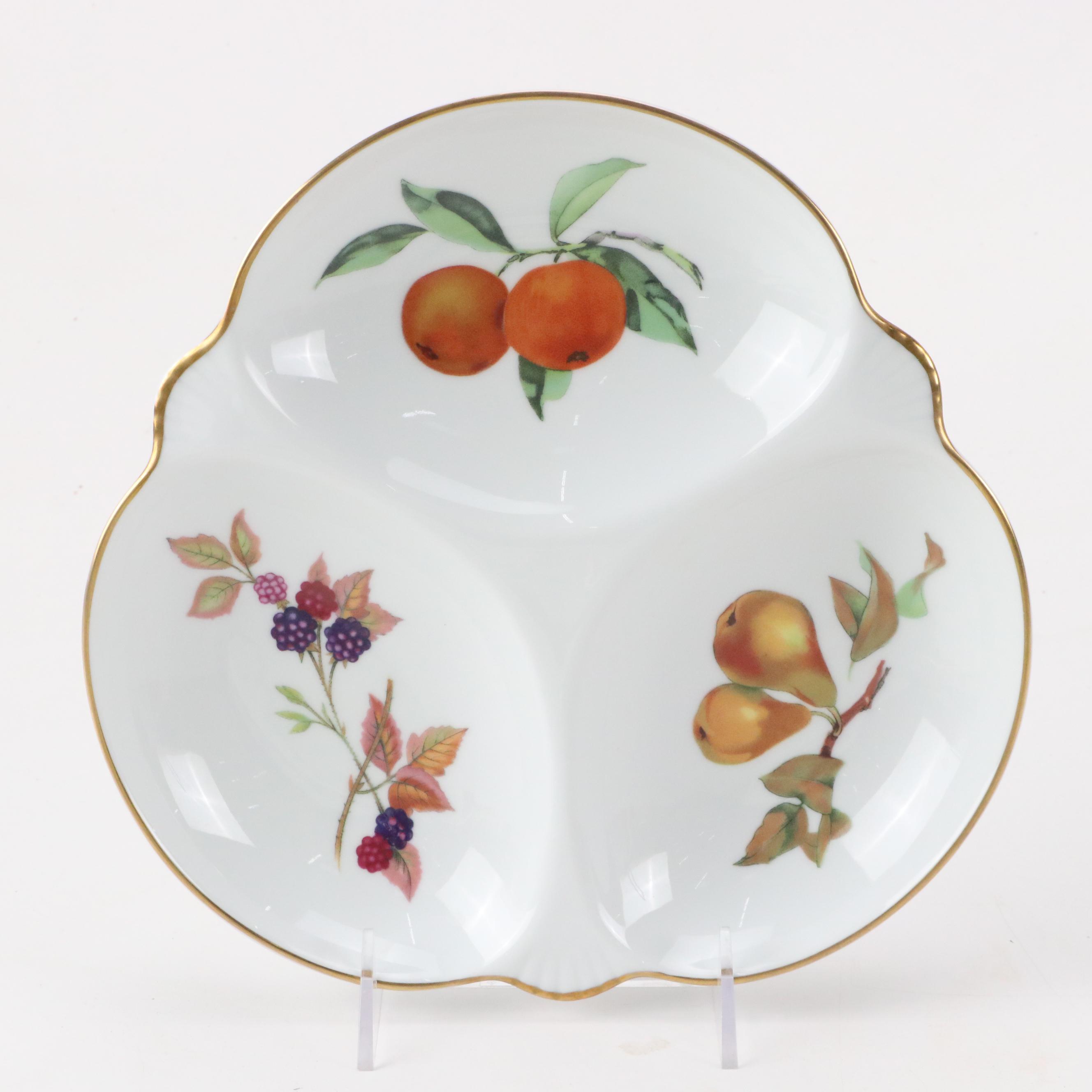 Royal Worcester "Evesham Gold" Porcelain Gravy Boat, Casserole Dishes and More