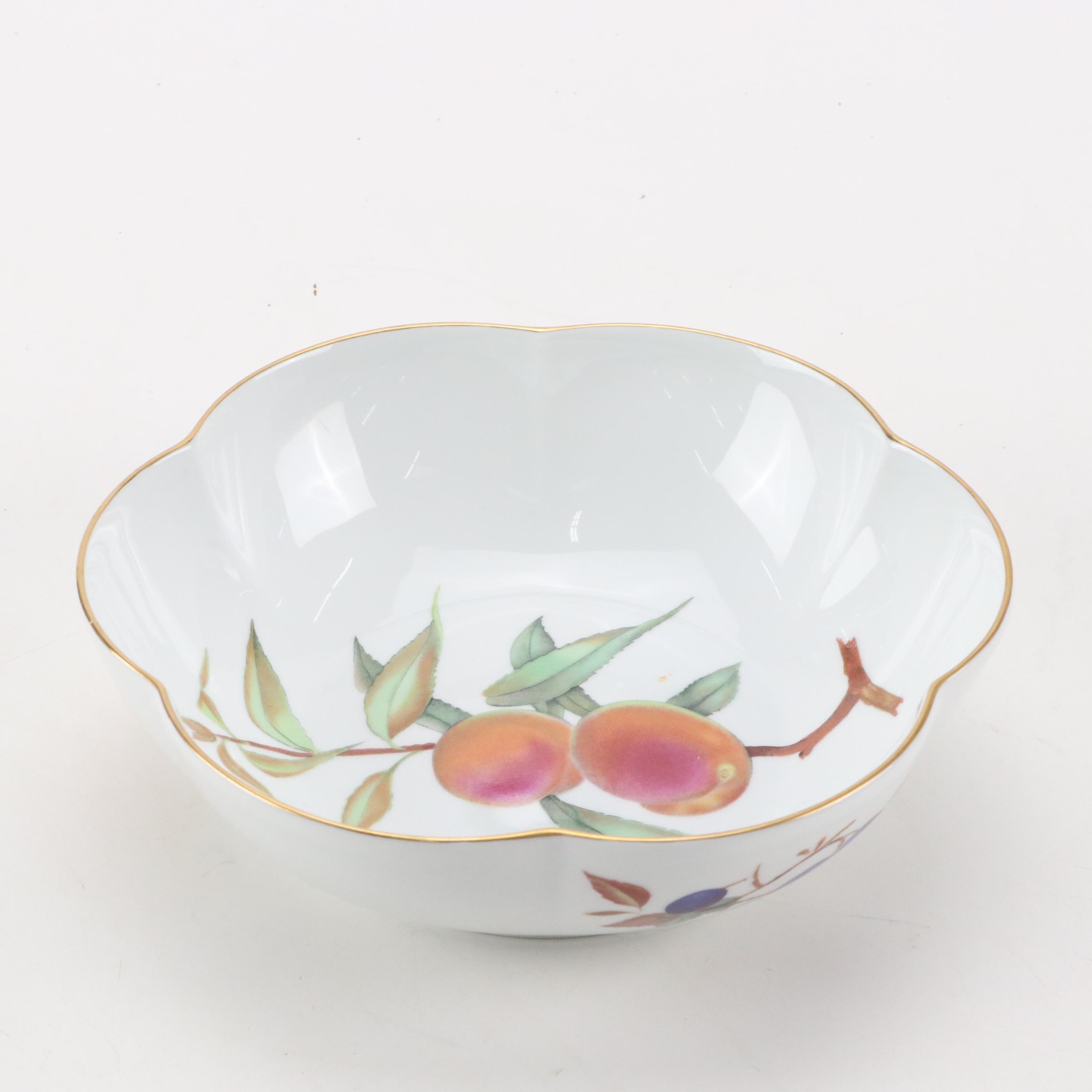 Royal Worcester "Evesham Gold" Porcelain Gravy Boat, Casserole Dishes and More