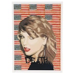 Death NYC Pop Art Digital Print Featuring Taylor Swift x American Flag