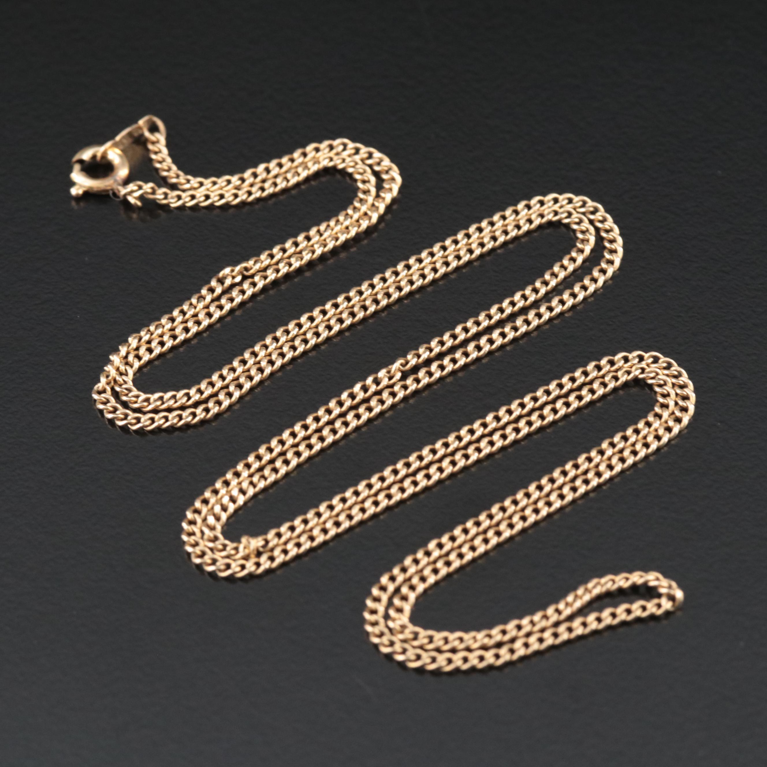 14K Curb Chain Necklace