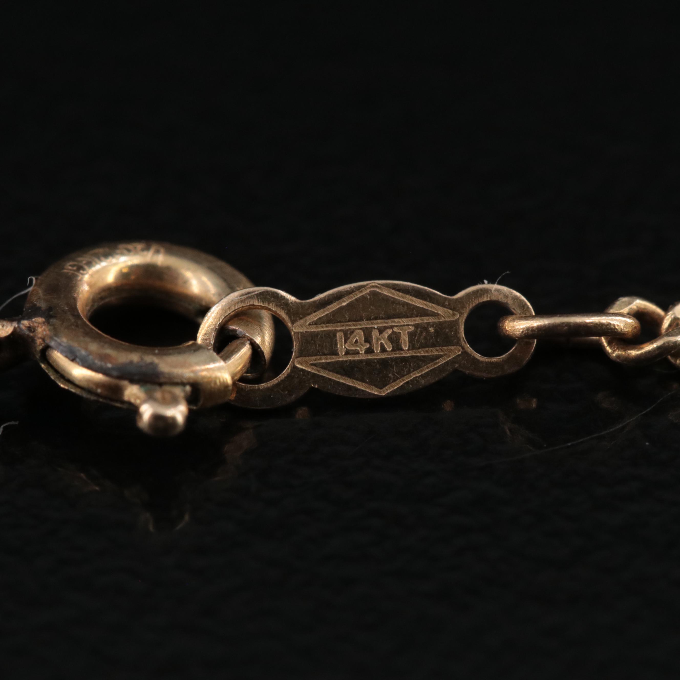 14K Curb Chain Necklace