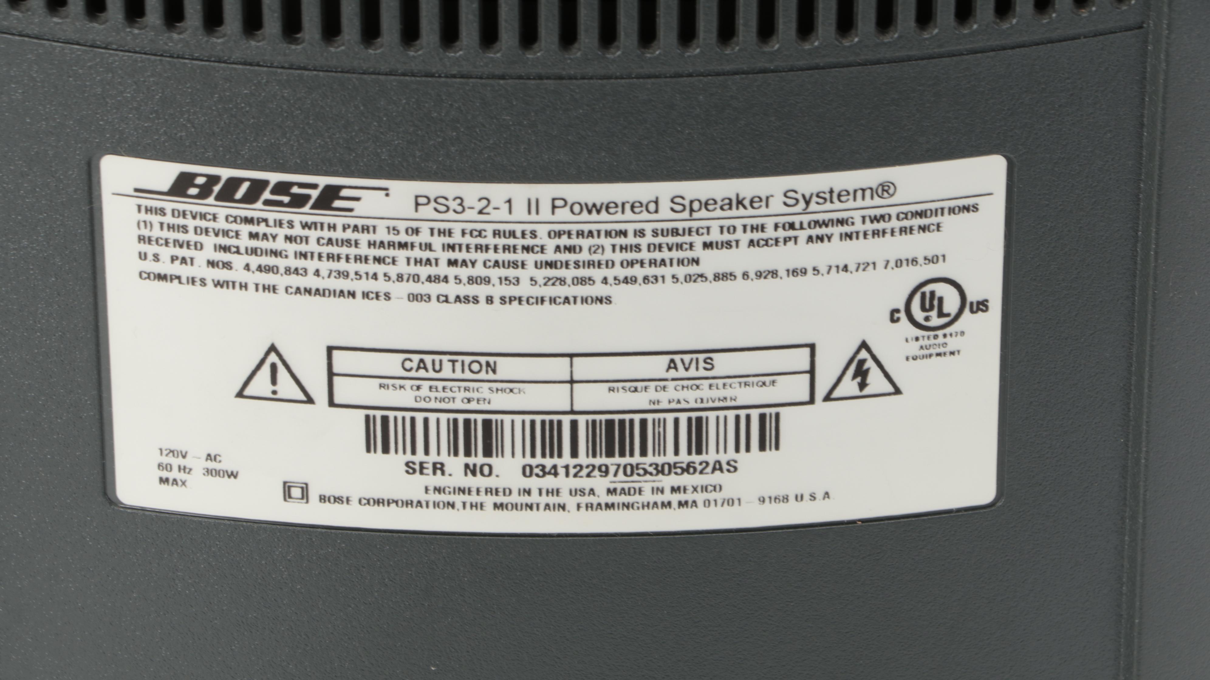 Bose AV3-2-1 II Media Center with PS3-2-1 II Speaker System